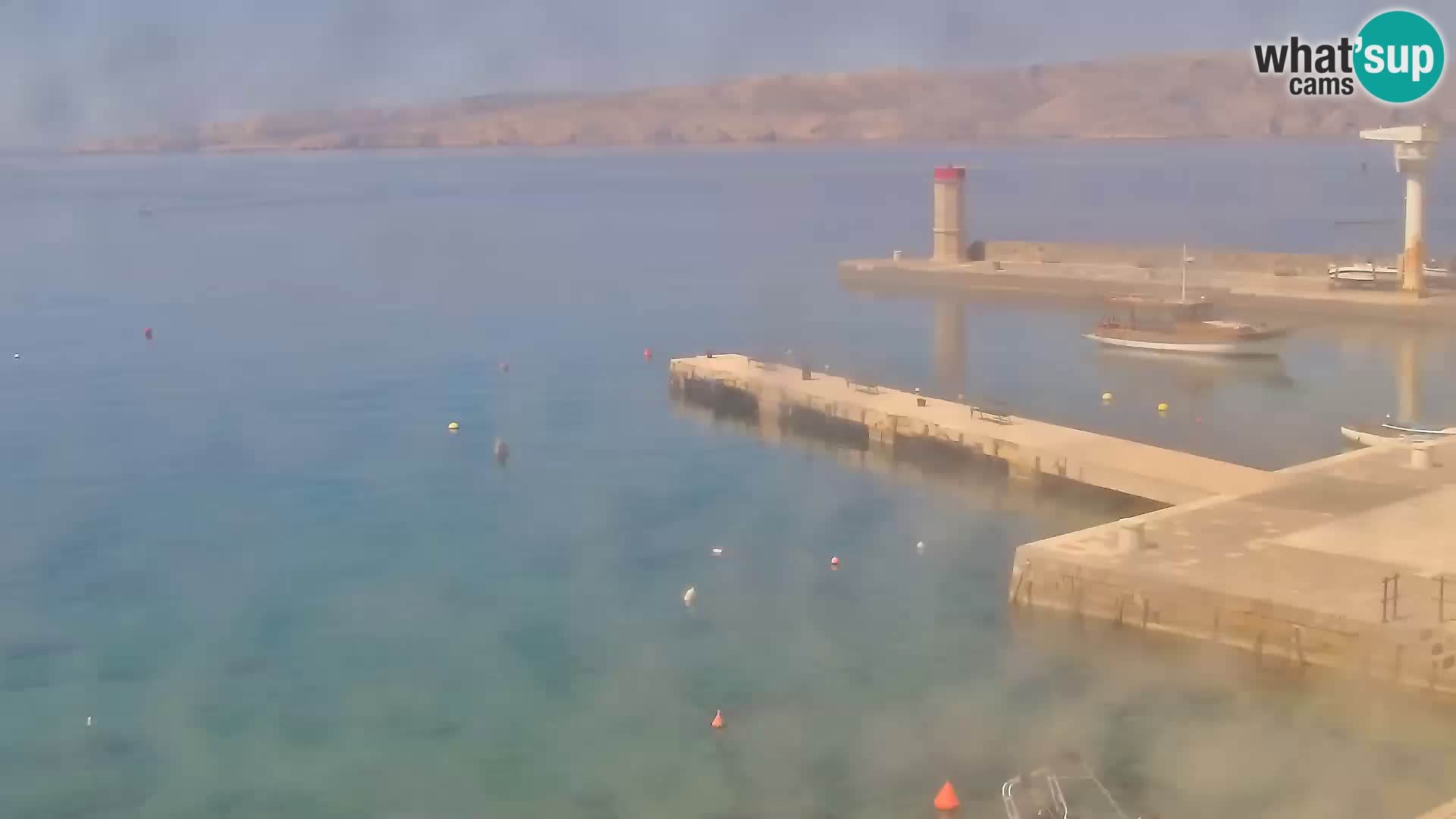 Livecam Senj – Vue panoramique de Senj riva