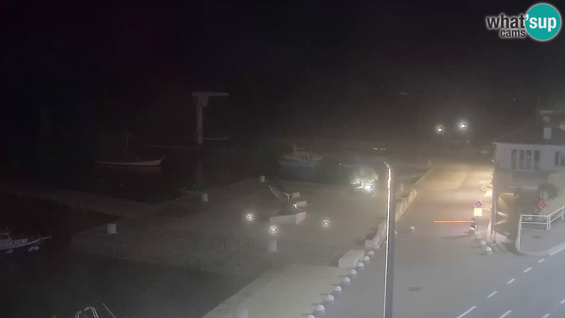 Webcam Senj – Panoramablick auf die Riva Senj