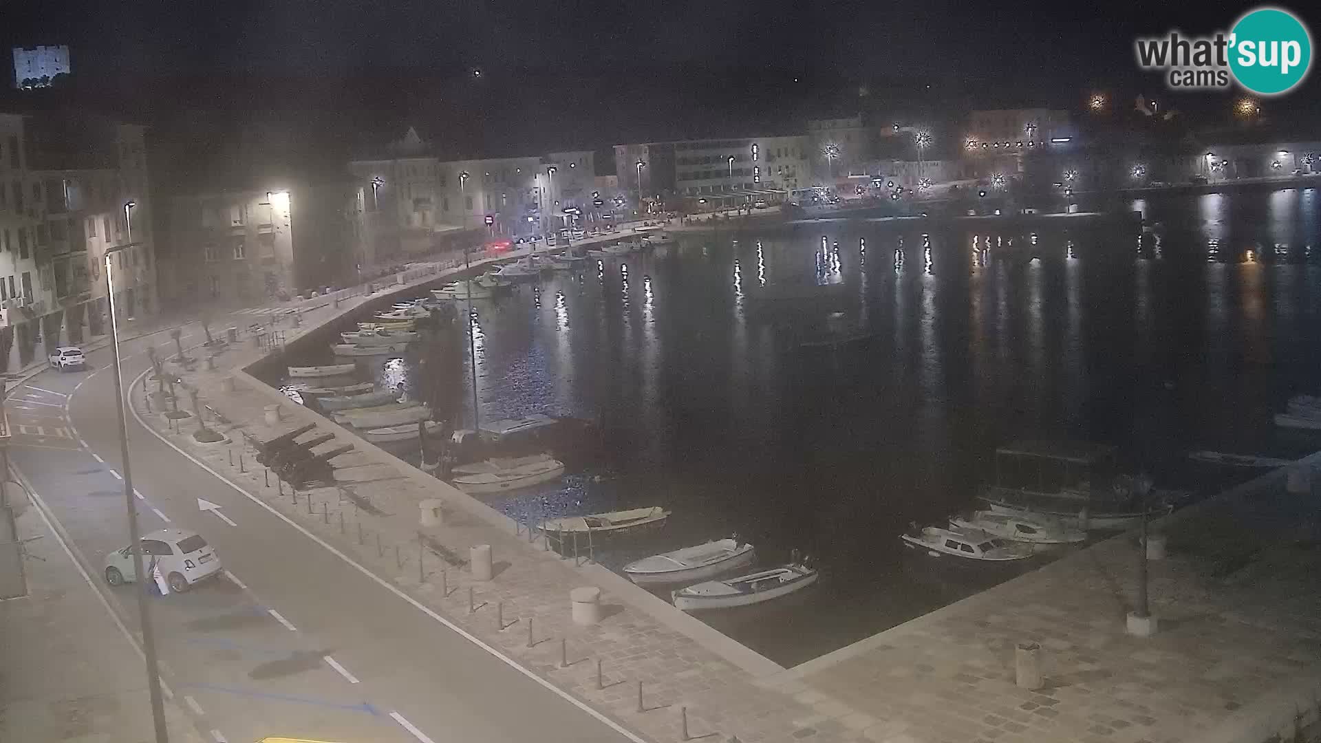 Kamera u živo Senj – Panoramski pogled na senjsku rivu