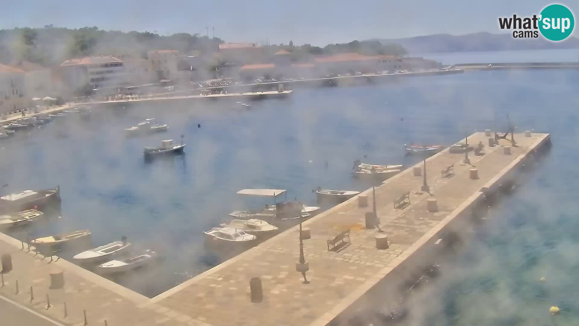 Webcam Senj – Panoramablick auf die Riva Senj