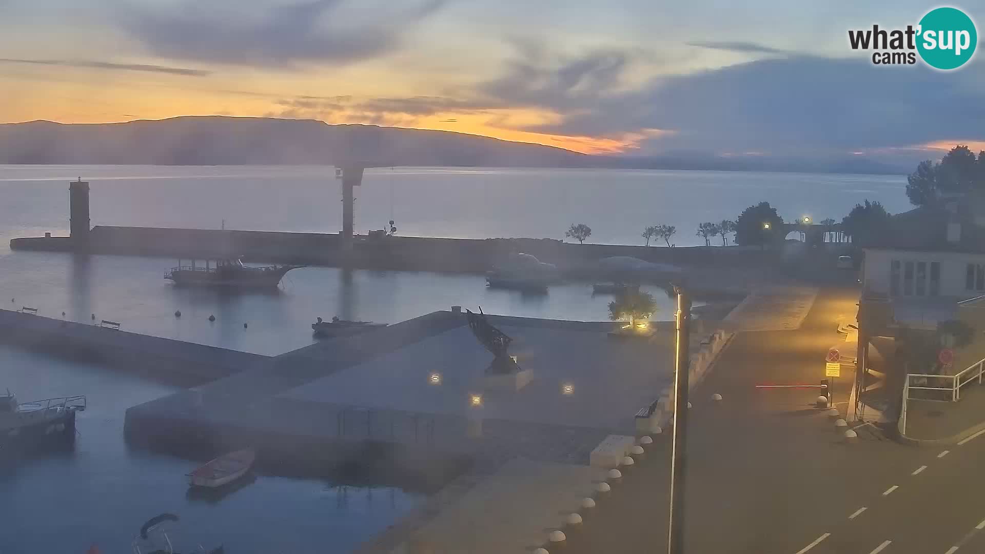 Kamera u živo Senj – Panoramski pogled na senjsku rivu