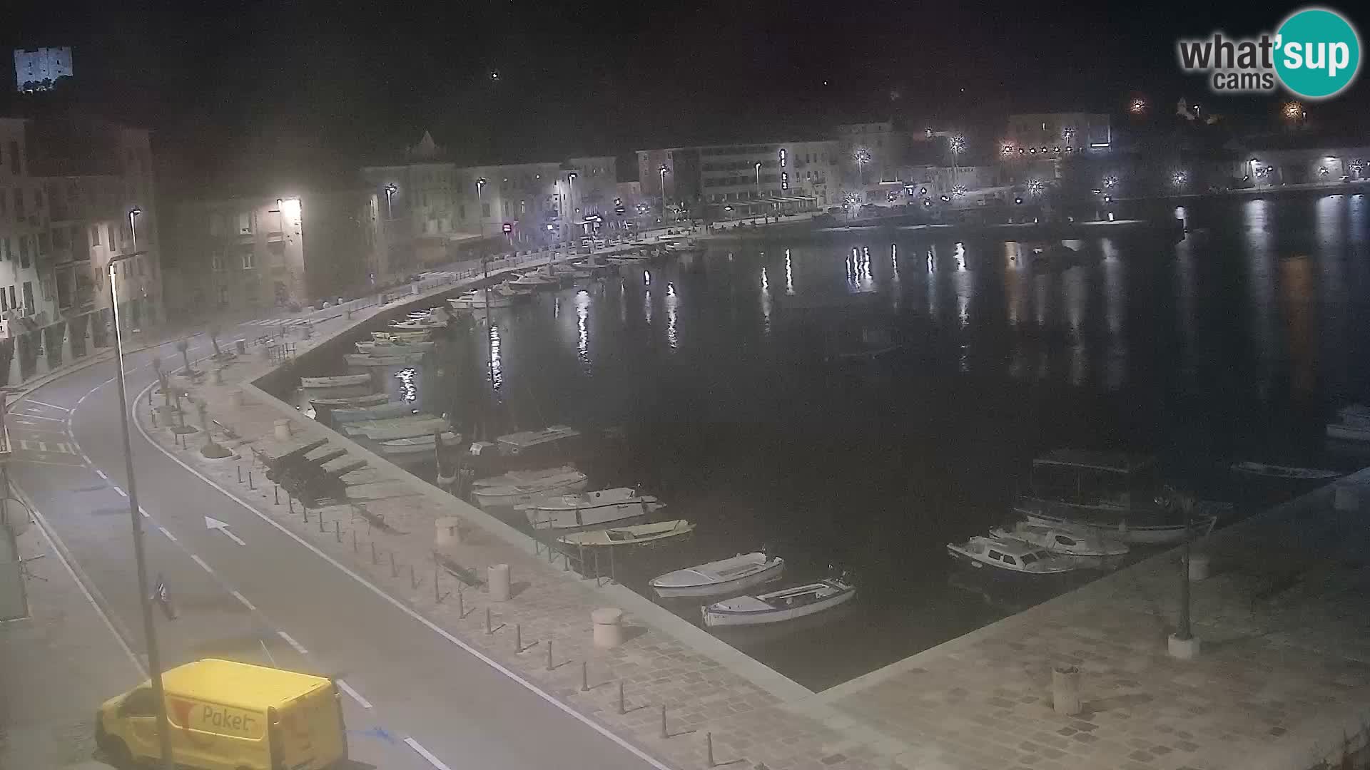 Kamera u živo Senj – Panoramski pogled na senjsku rivu