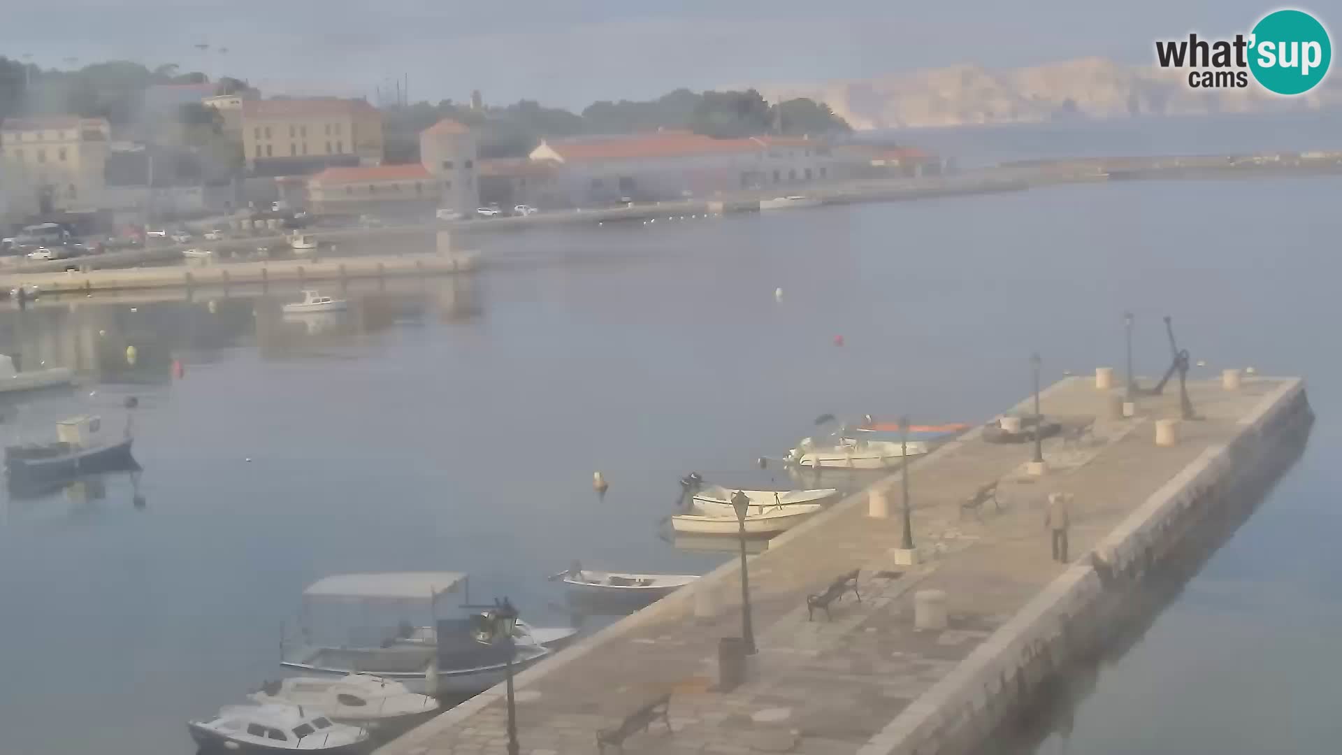 Kamera u živo Senj – Panoramski pogled na senjsku rivu