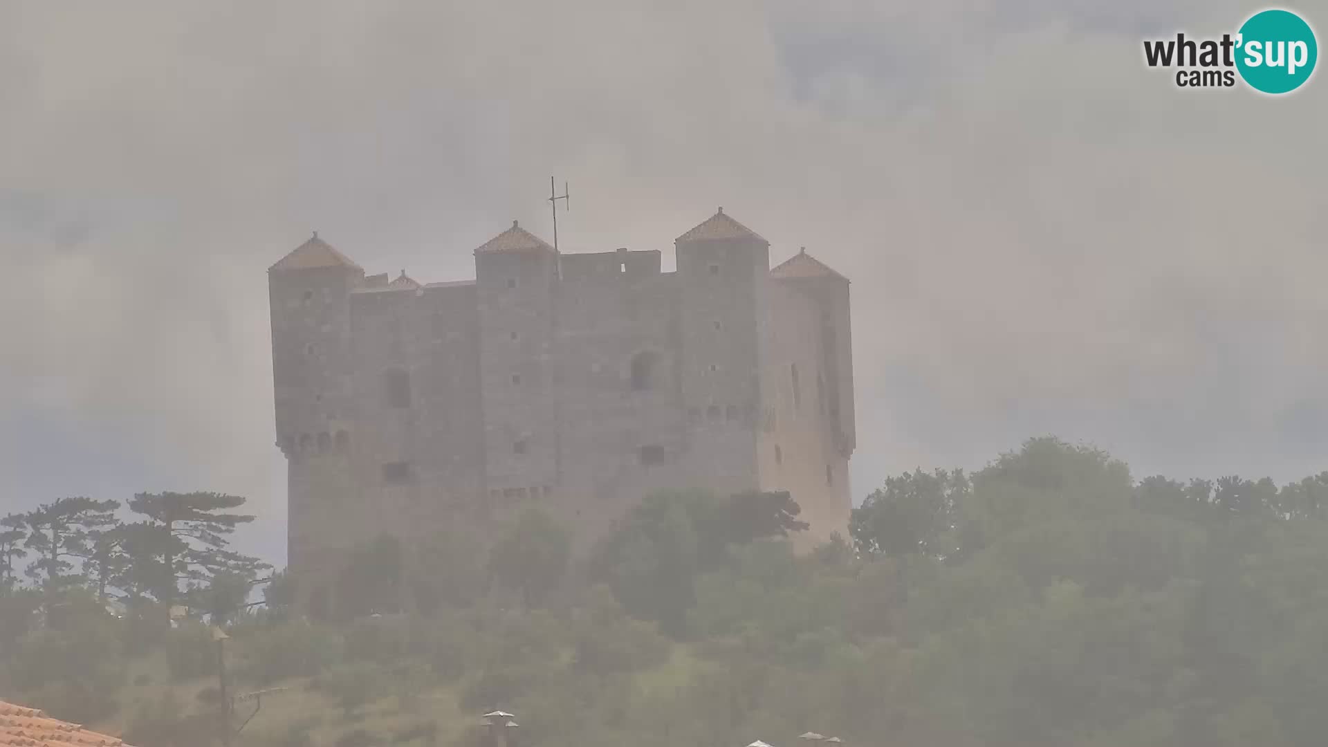 Livecam Senj – Vue panoramique de Senj riva