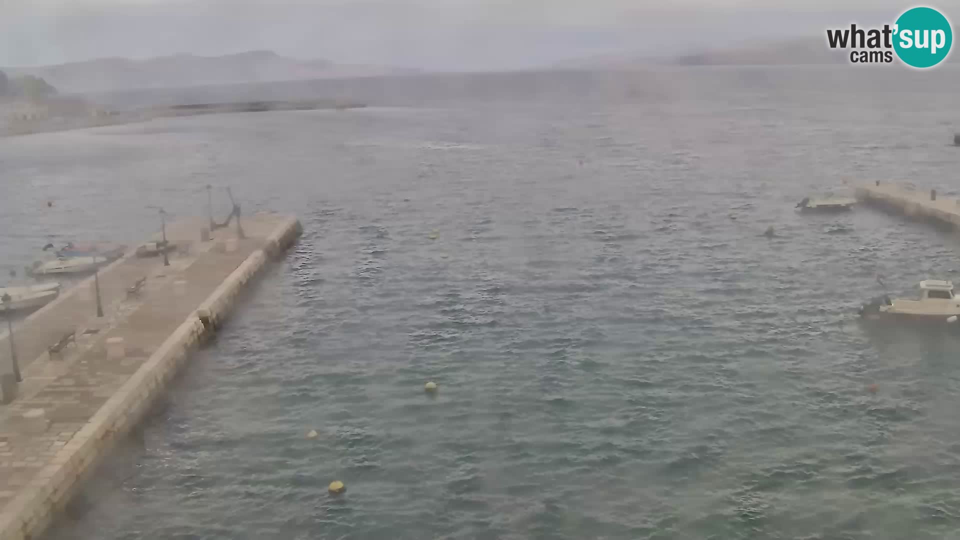 Livecam Senj – Vue panoramique de Senj riva
