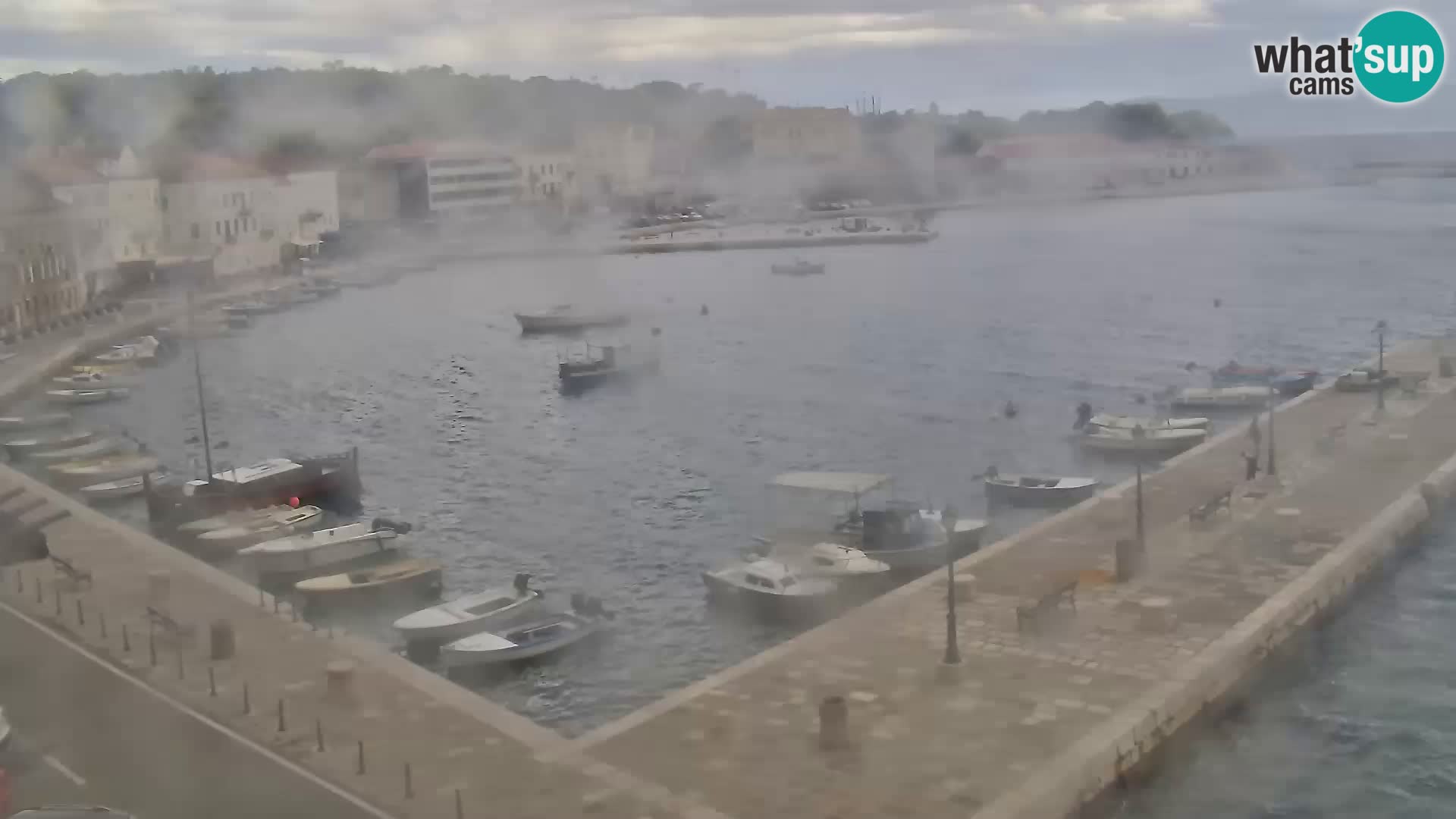 Livecam Senj – Vue panoramique de Senj riva
