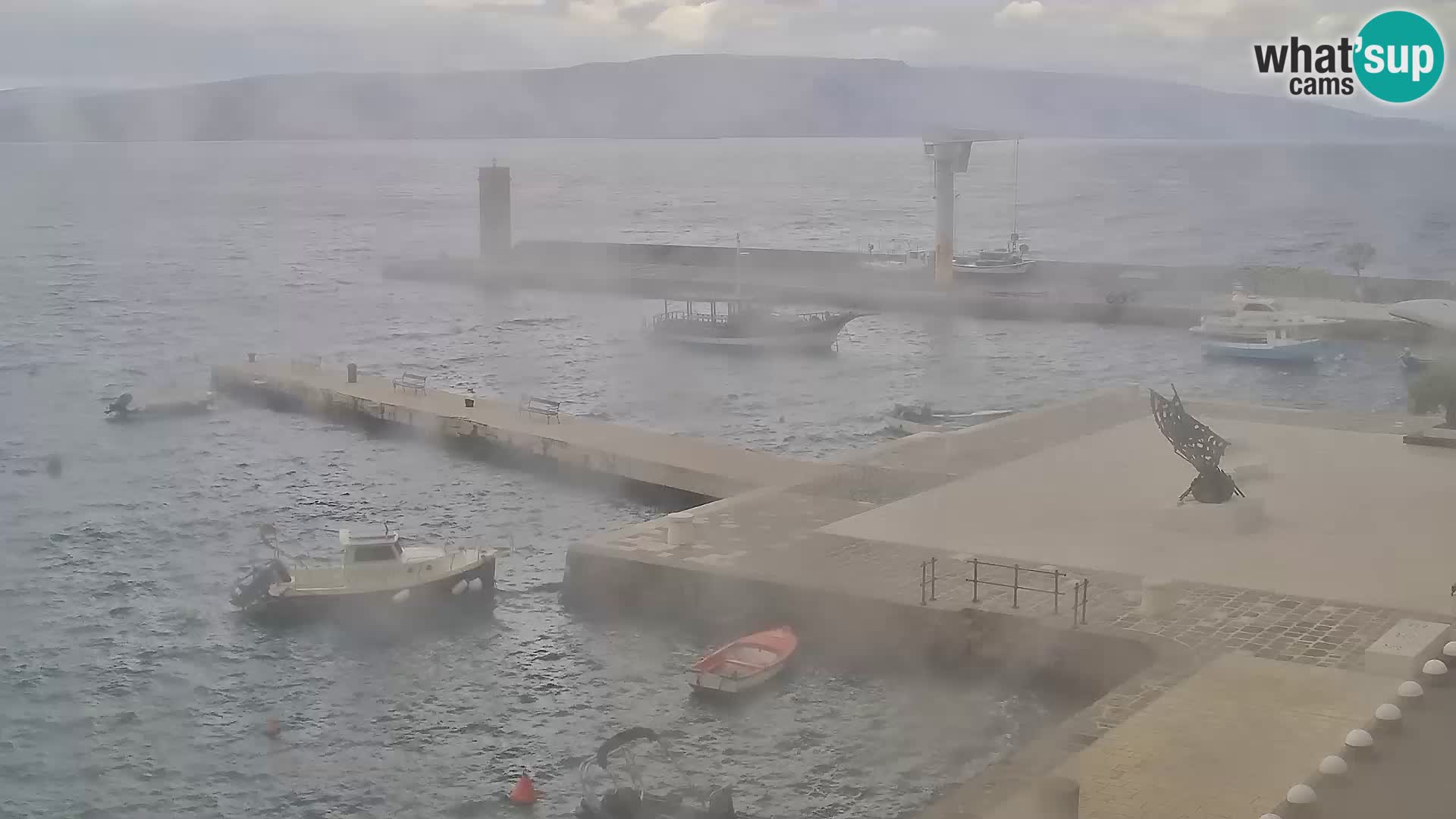 Kamera u živo Senj – Panoramski pogled na senjsku rivu