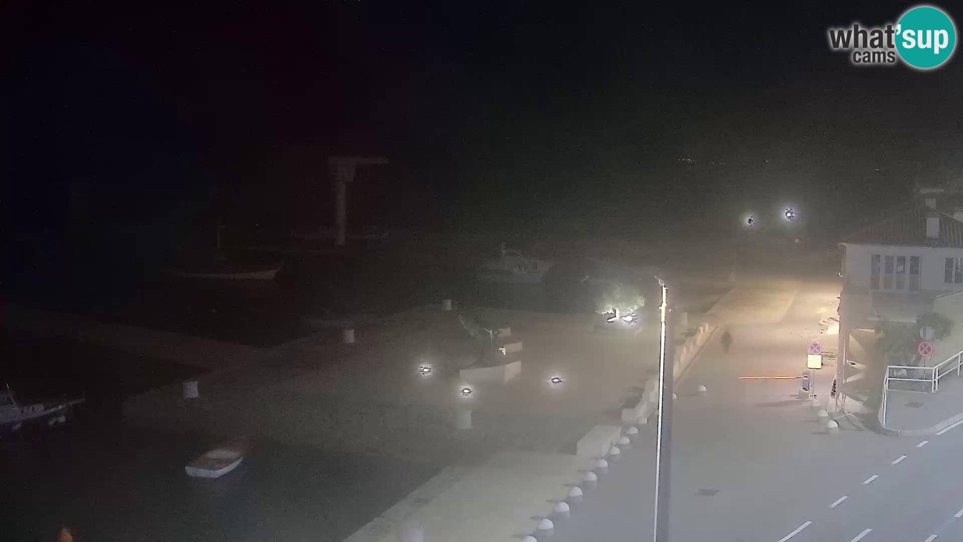 Livecam Senj – Vue panoramique de Senj riva