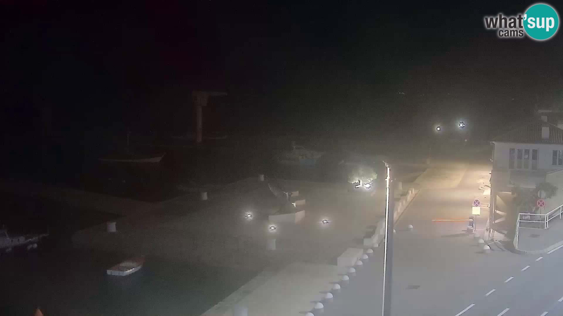 Livecam Senj – Vue panoramique de Senj riva