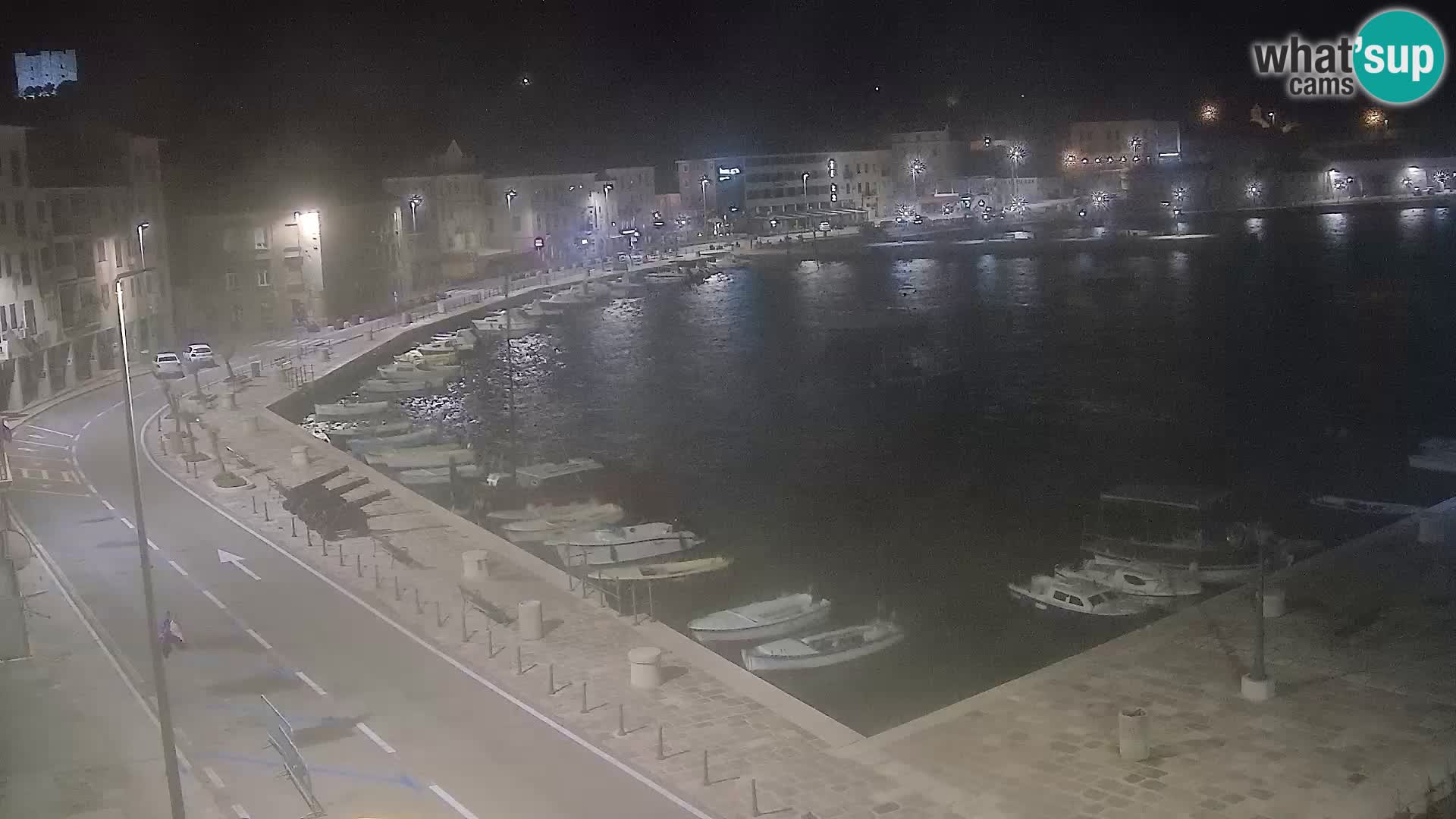 Senj camera en vivo – Vista panorámica de Senj riva