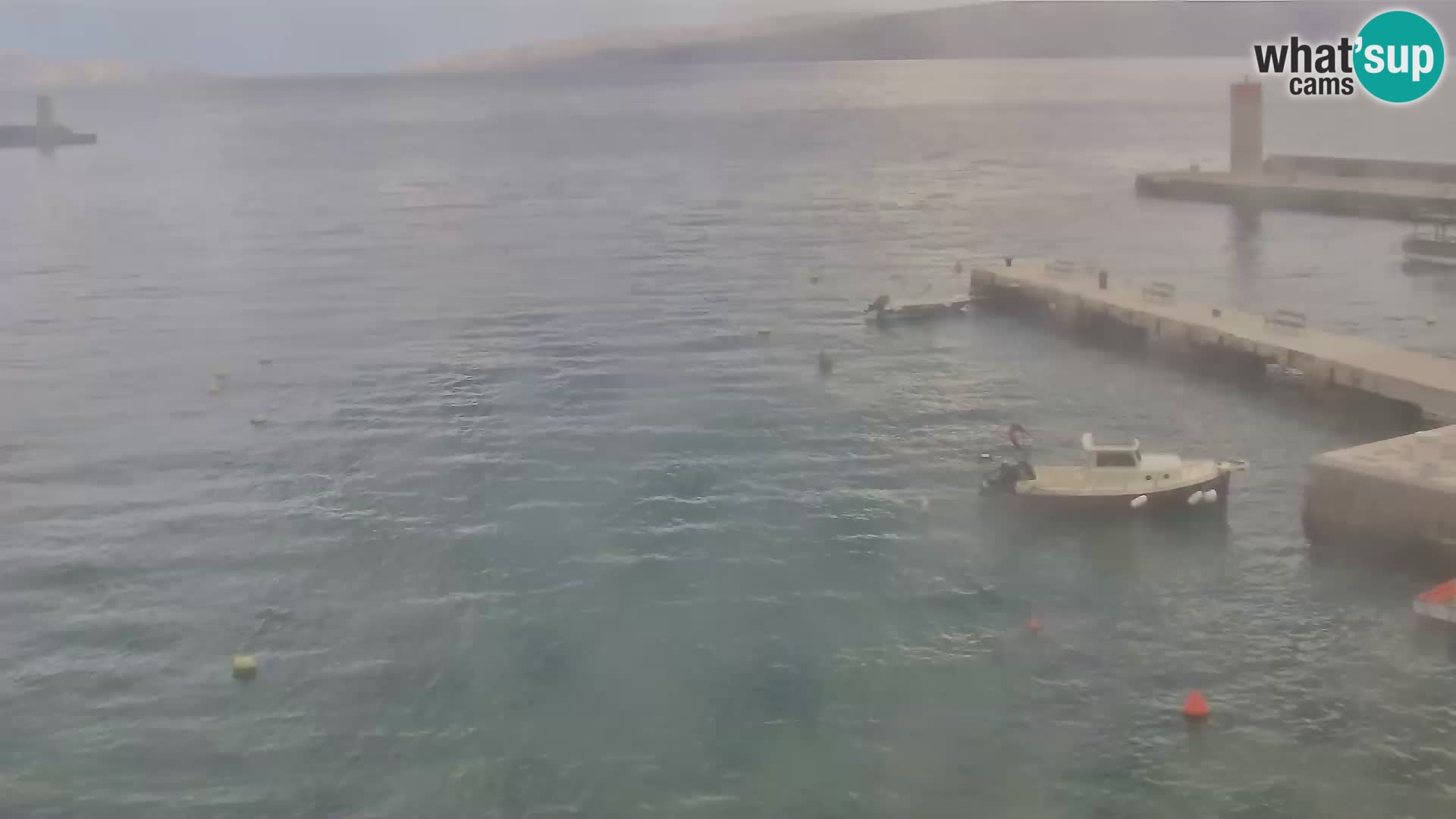 Livecam Senj – Vue panoramique de Senj riva
