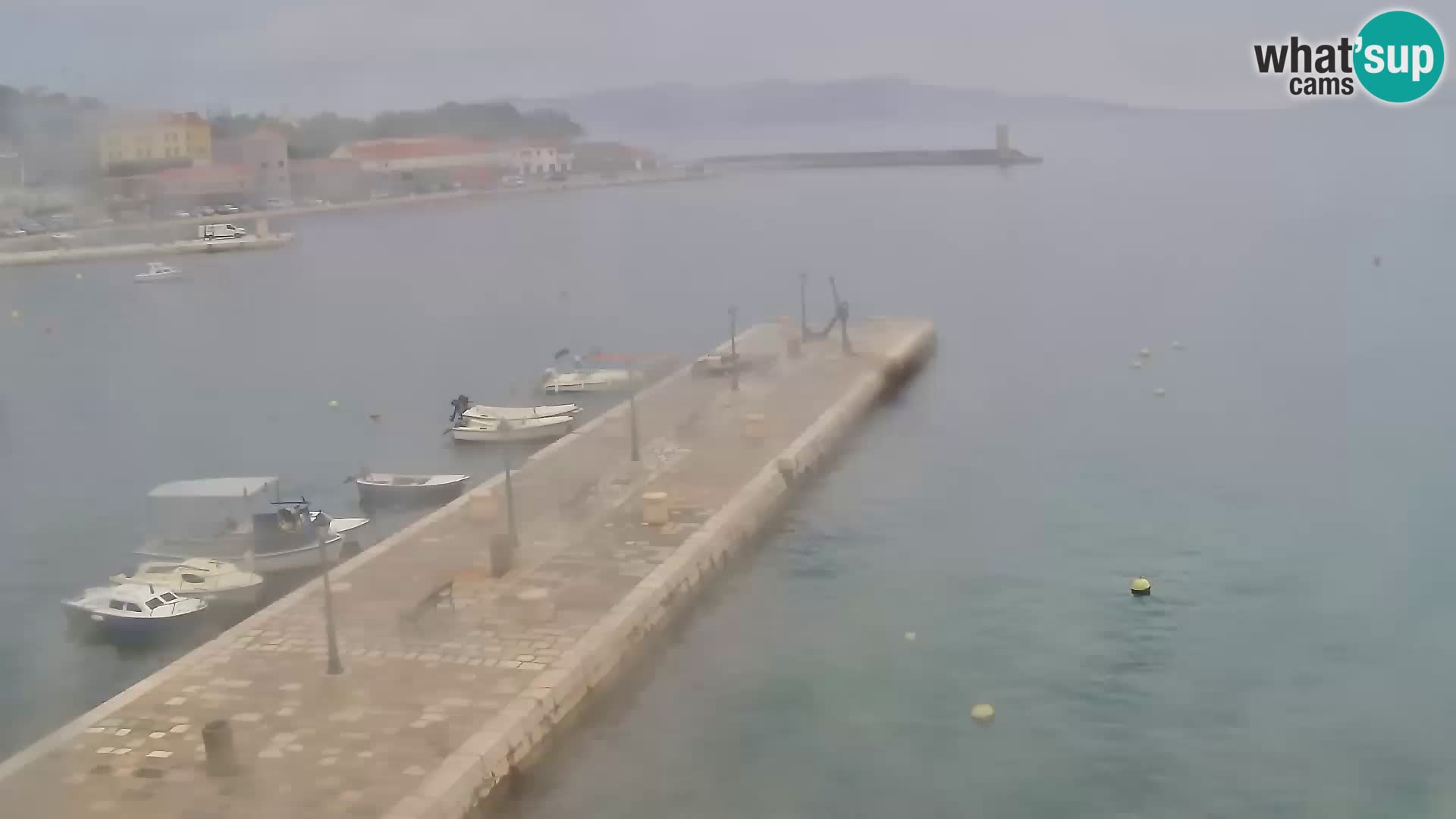 Webcam Senj – Panoramablick auf die Riva Senj
