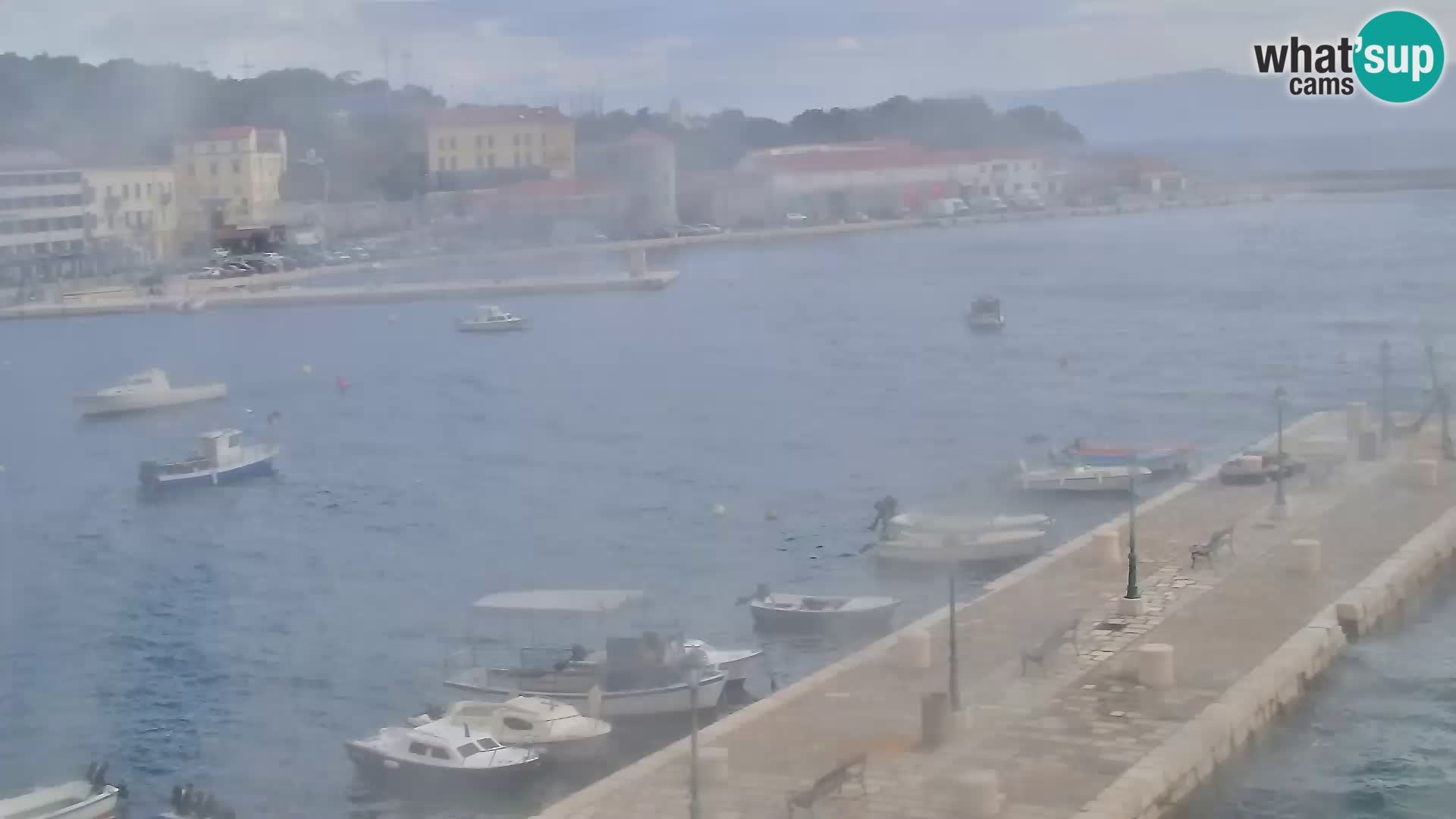 Kamera u živo Senj – Panoramski pogled na senjsku rivu