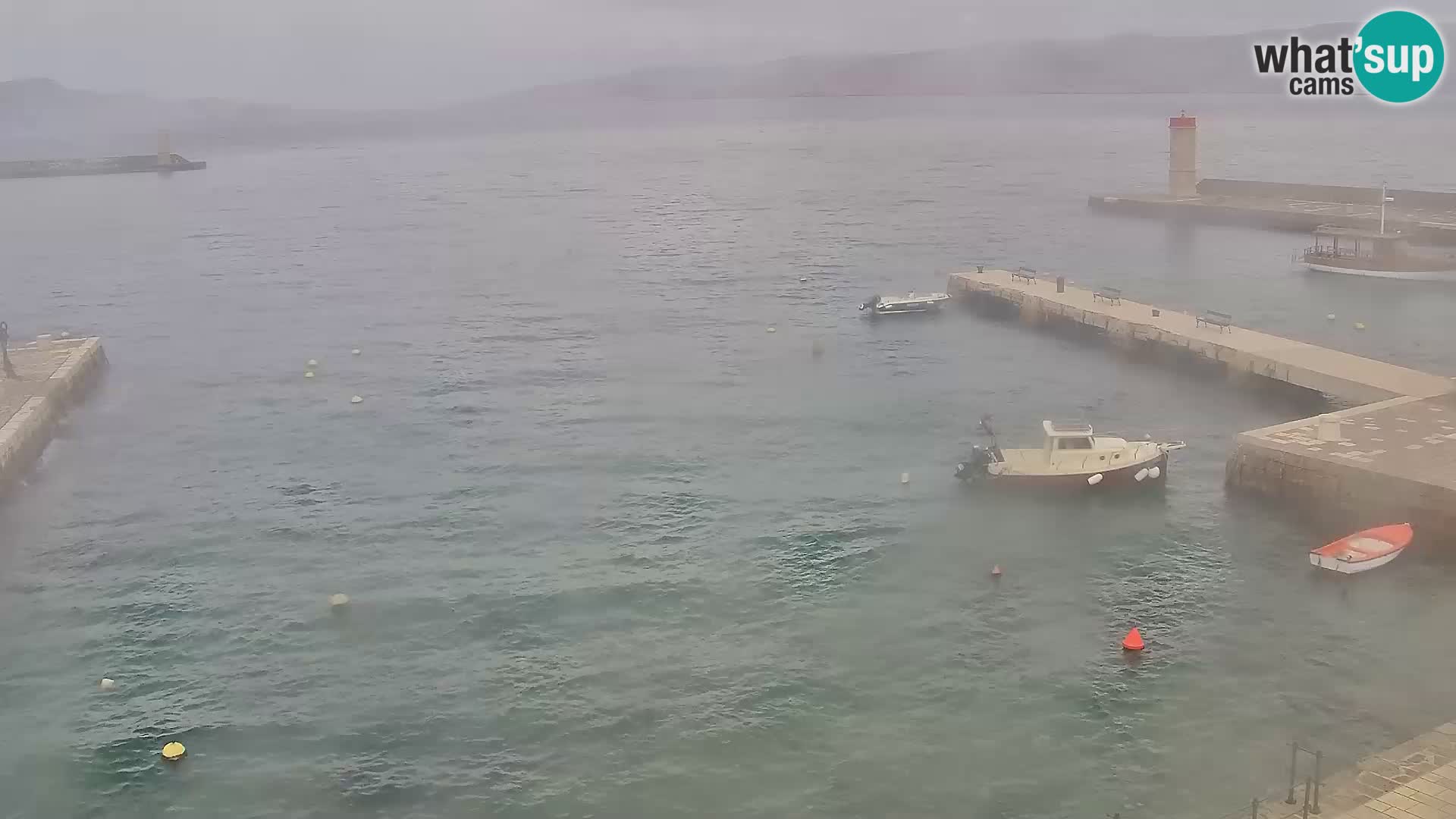 Webcam Senj – Panoramablick auf die Riva Senj