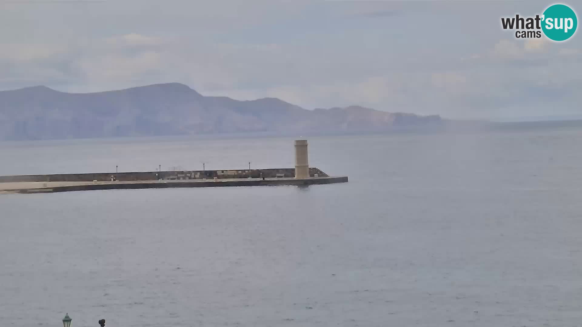 Livecam Senj – Vue panoramique de Senj riva