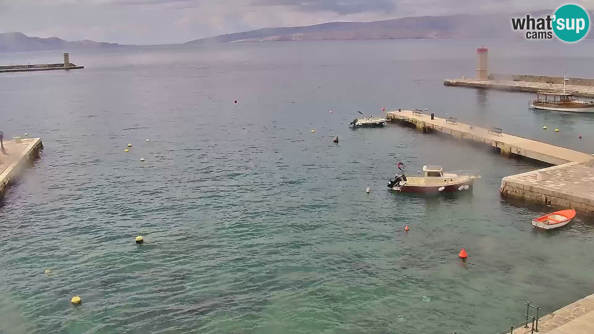 Livecam Senj – Vue panoramique de Senj riva