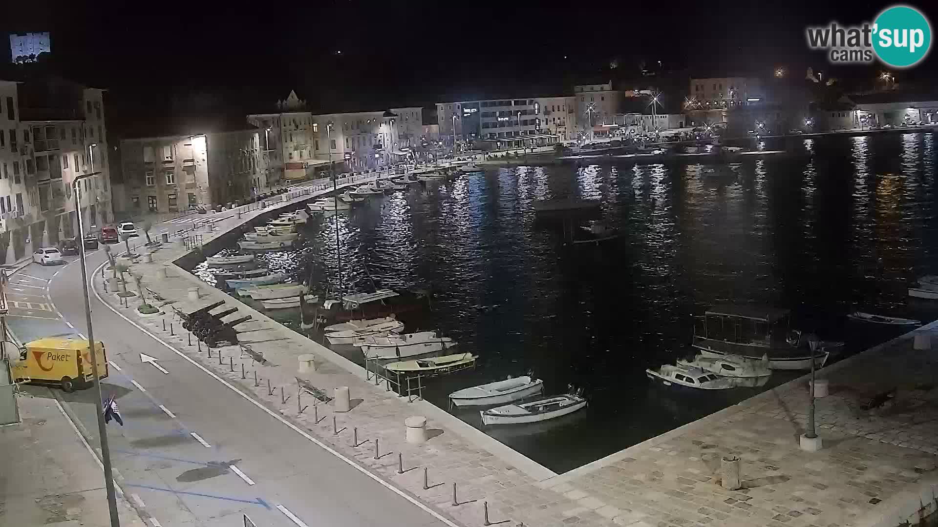 Kamera u živo Senj – Panoramski pogled na senjsku rivu