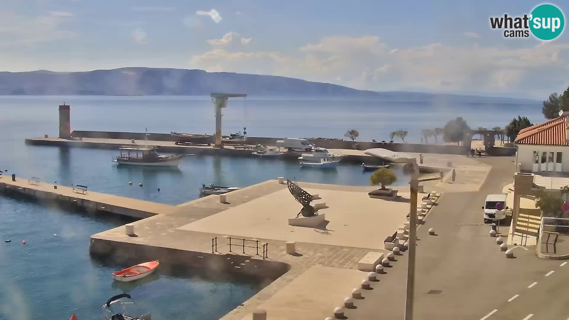 Senj Spletna kamera – pogled na obalo Senja