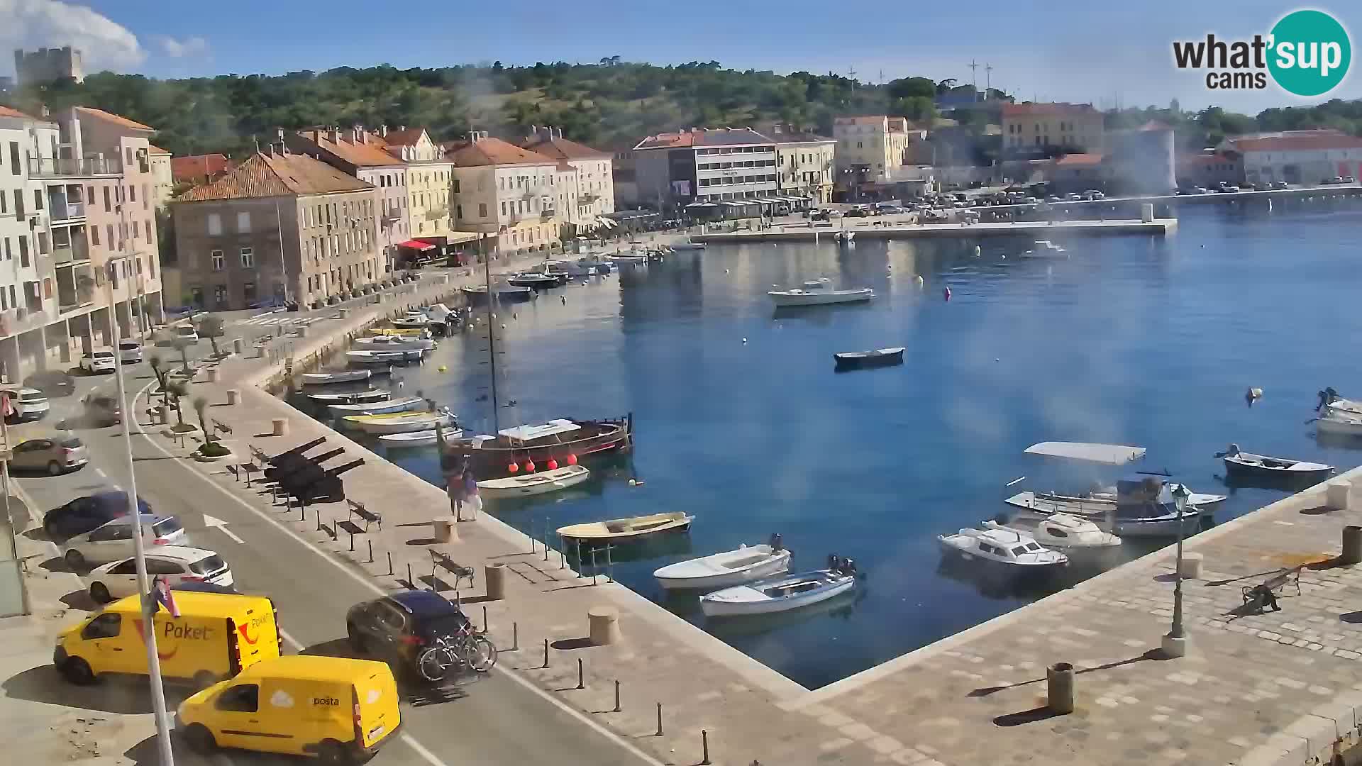 Kamera u živo Senj – Panoramski pogled na senjsku rivu