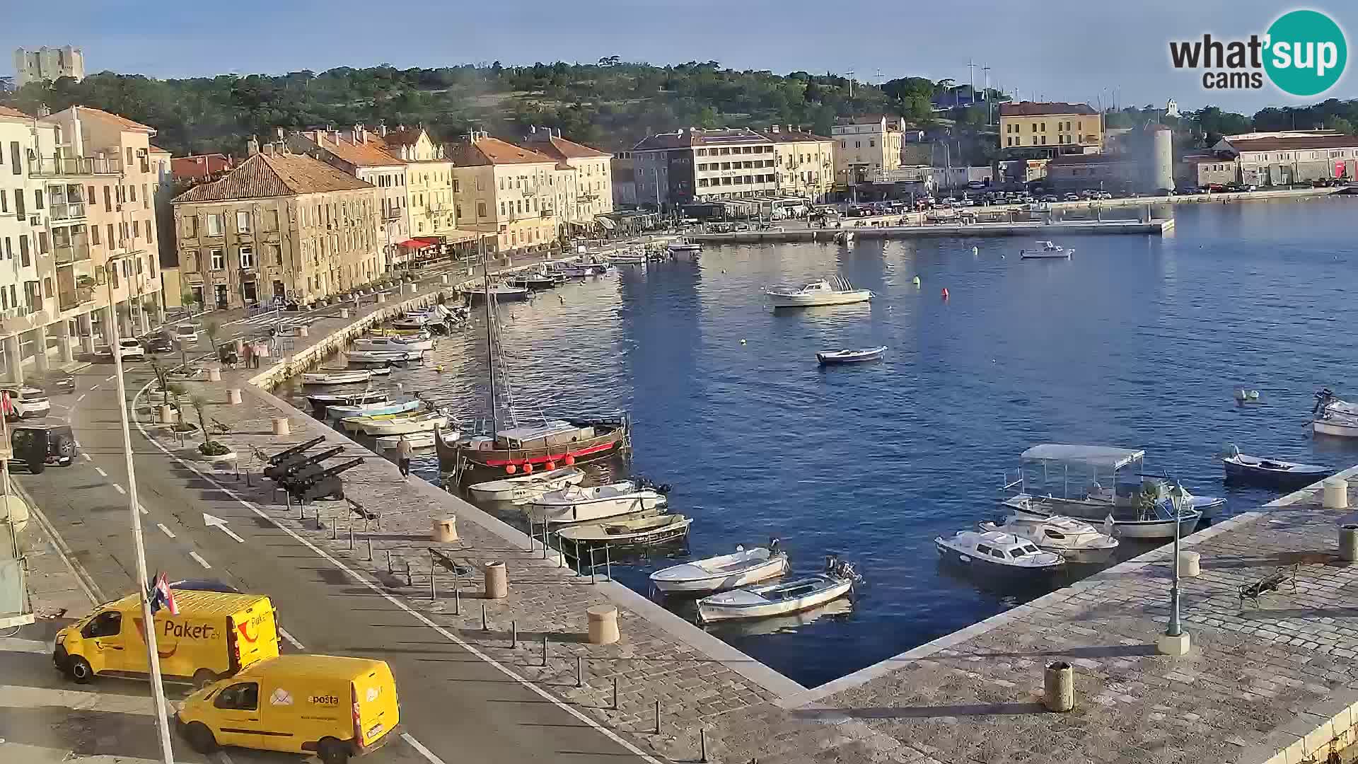 Kamera u živo Senj – Panoramski pogled na senjsku rivu