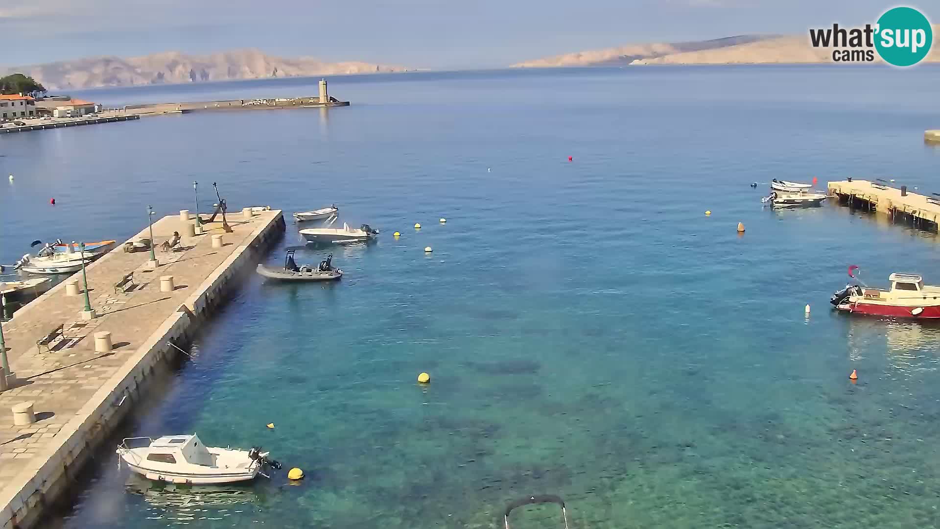 Livecam Senj – Vue panoramique de Senj riva