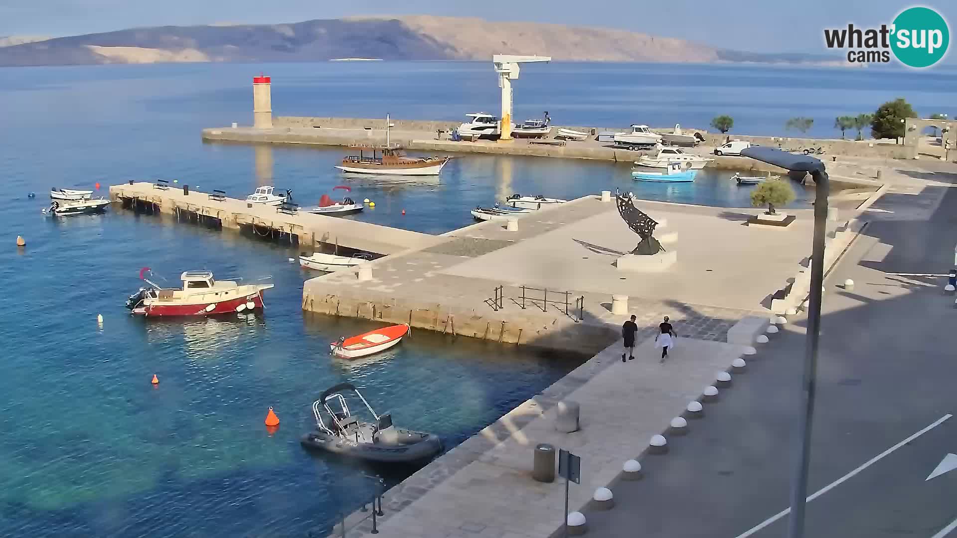 Senj camera en vivo – Vista panorámica de Senj riva