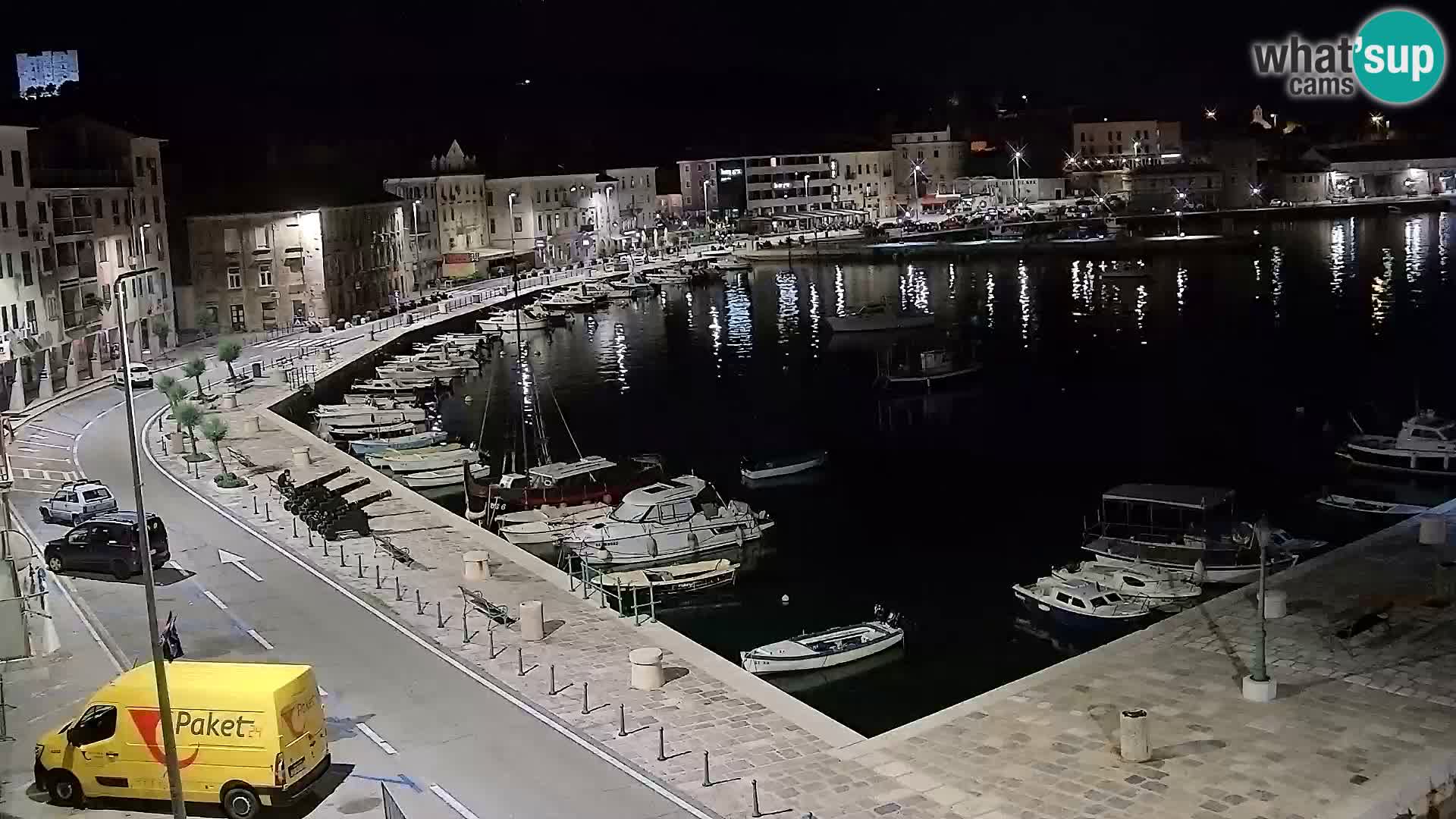 Livecam Senj – Vue panoramique de Senj riva