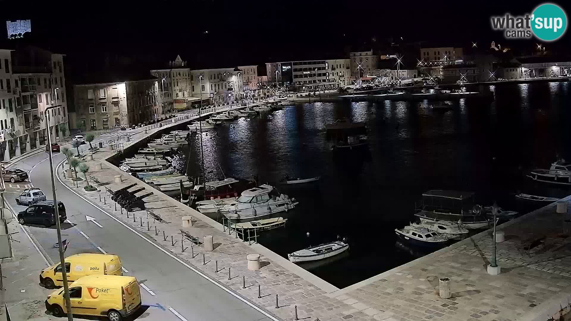 Webcam Senj – Panoramablick auf die Riva Senj