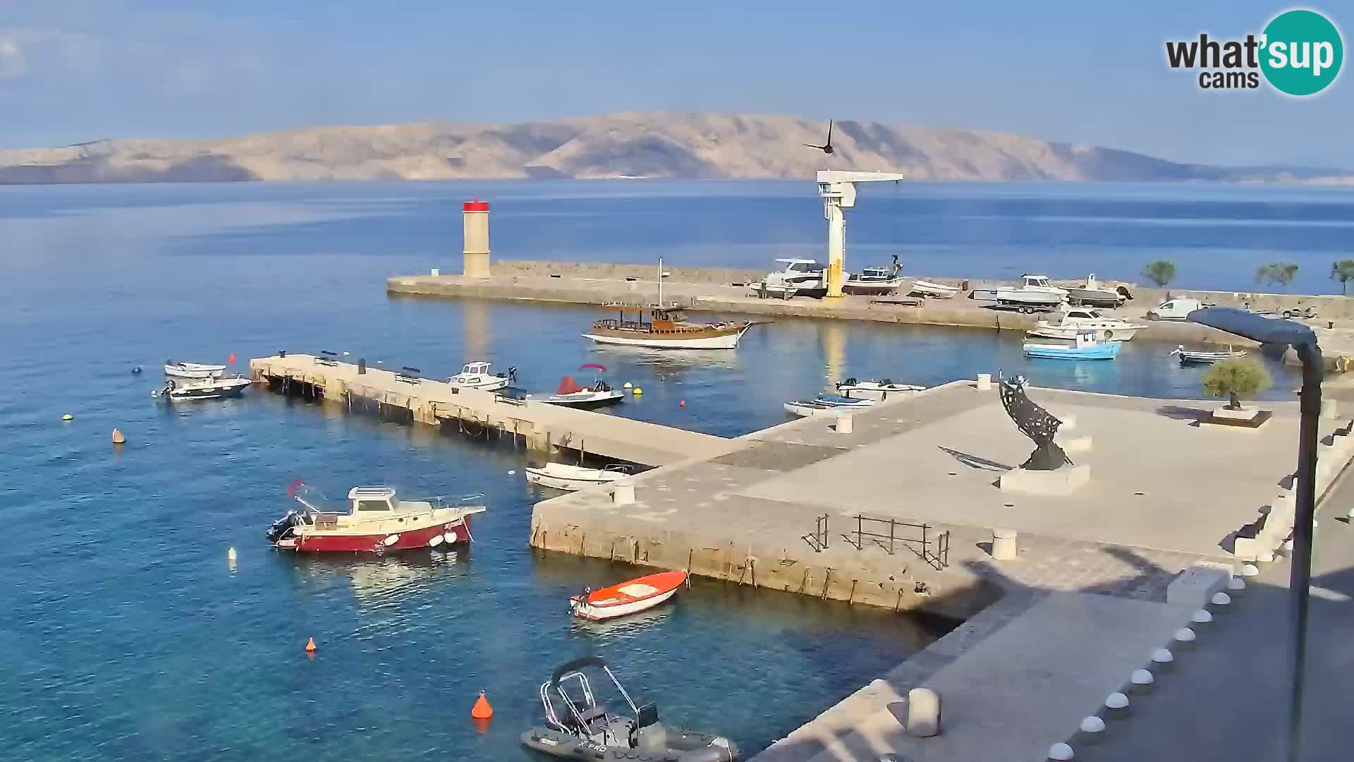 Senj camera en vivo – Vista panorámica de Senj riva