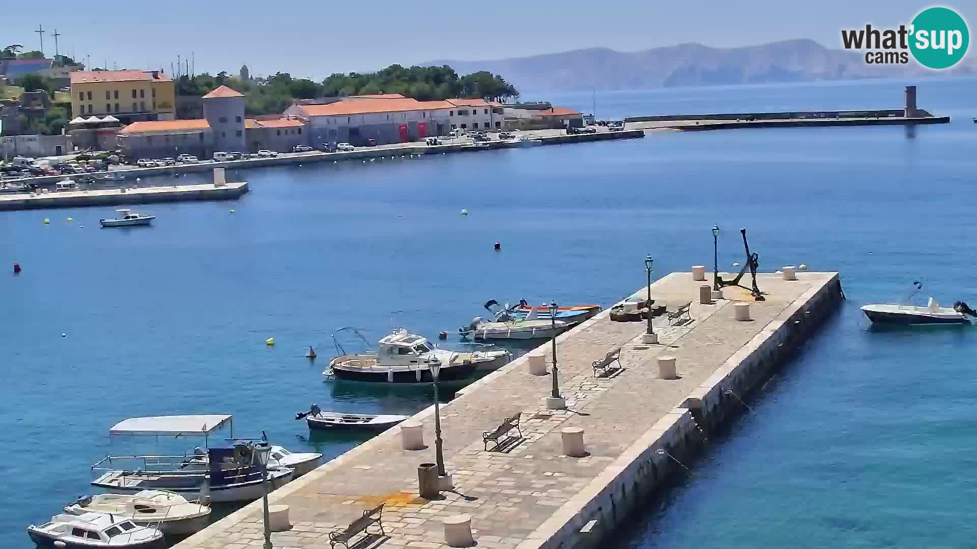 Senj camera en vivo – Vista panorámica de Senj riva