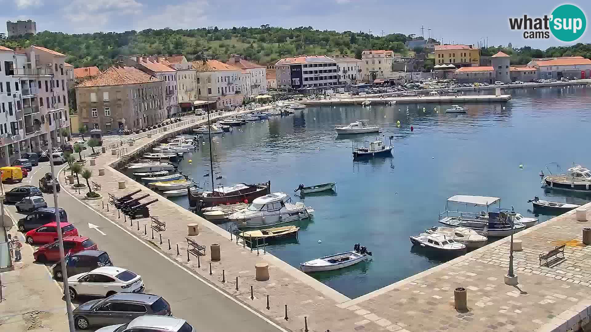 Kamera u živo Senj – Panoramski pogled na senjsku rivu