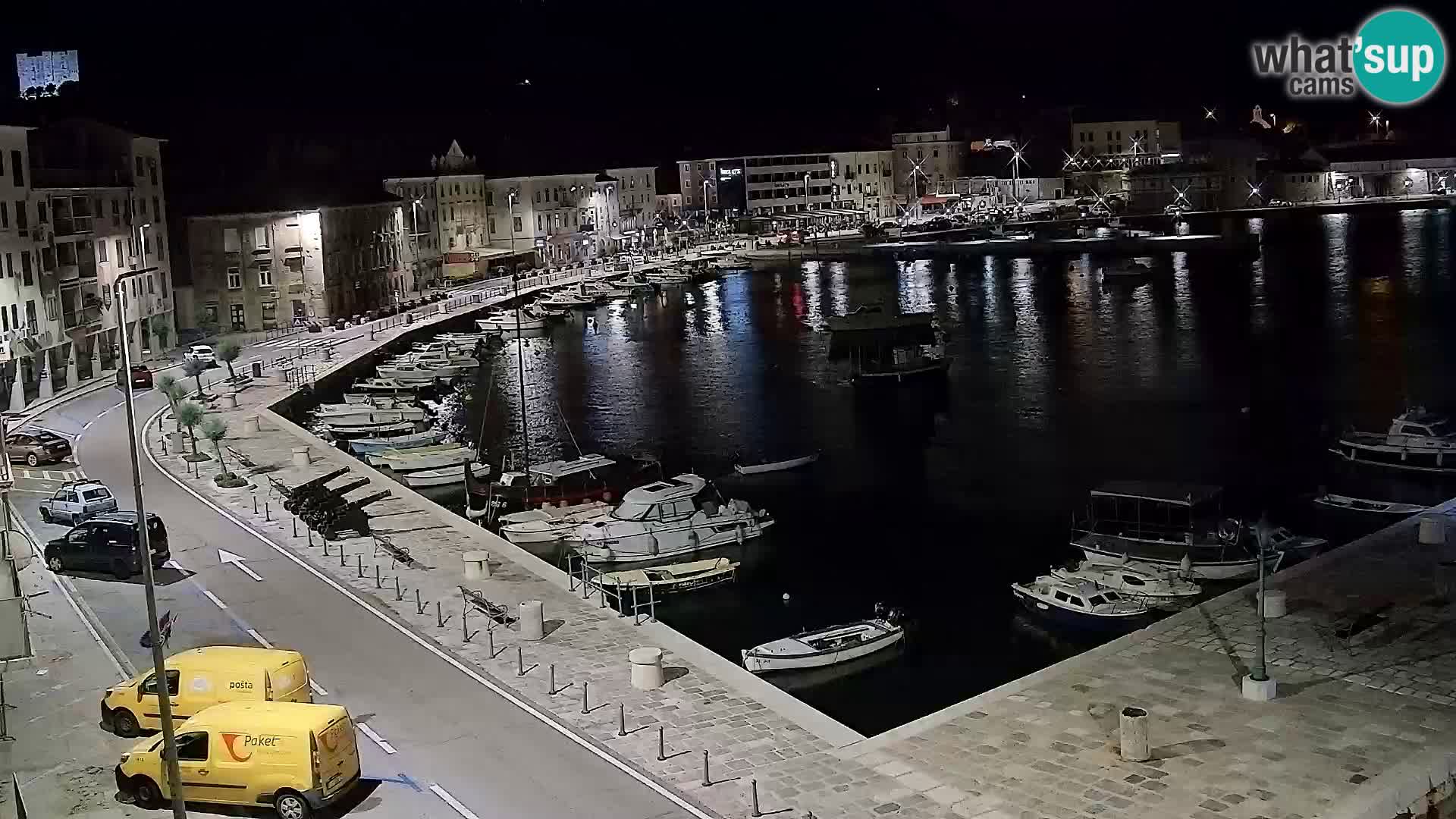 Livecam Senj – Vue panoramique de Senj riva