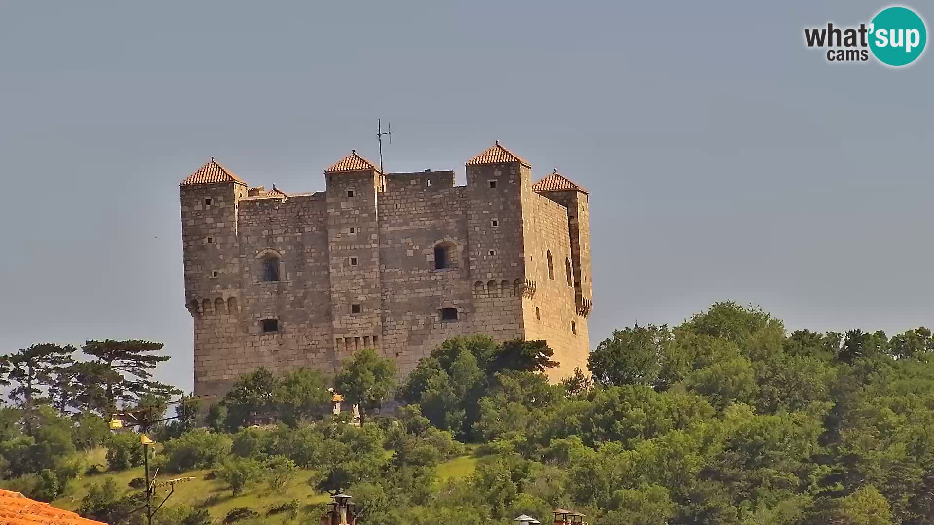 Webcam Senj – Panoramablick auf die Riva Senj