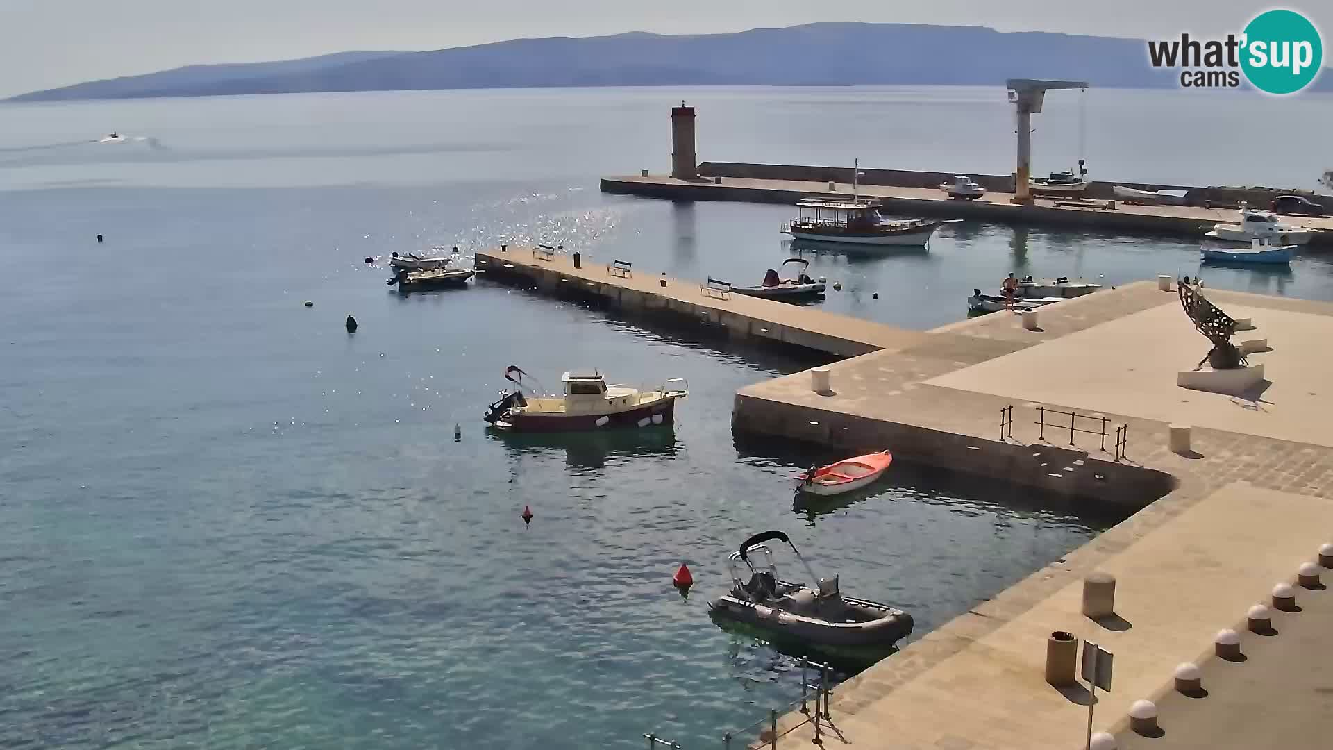 Kamera u živo Senj – Panoramski pogled na senjsku rivu