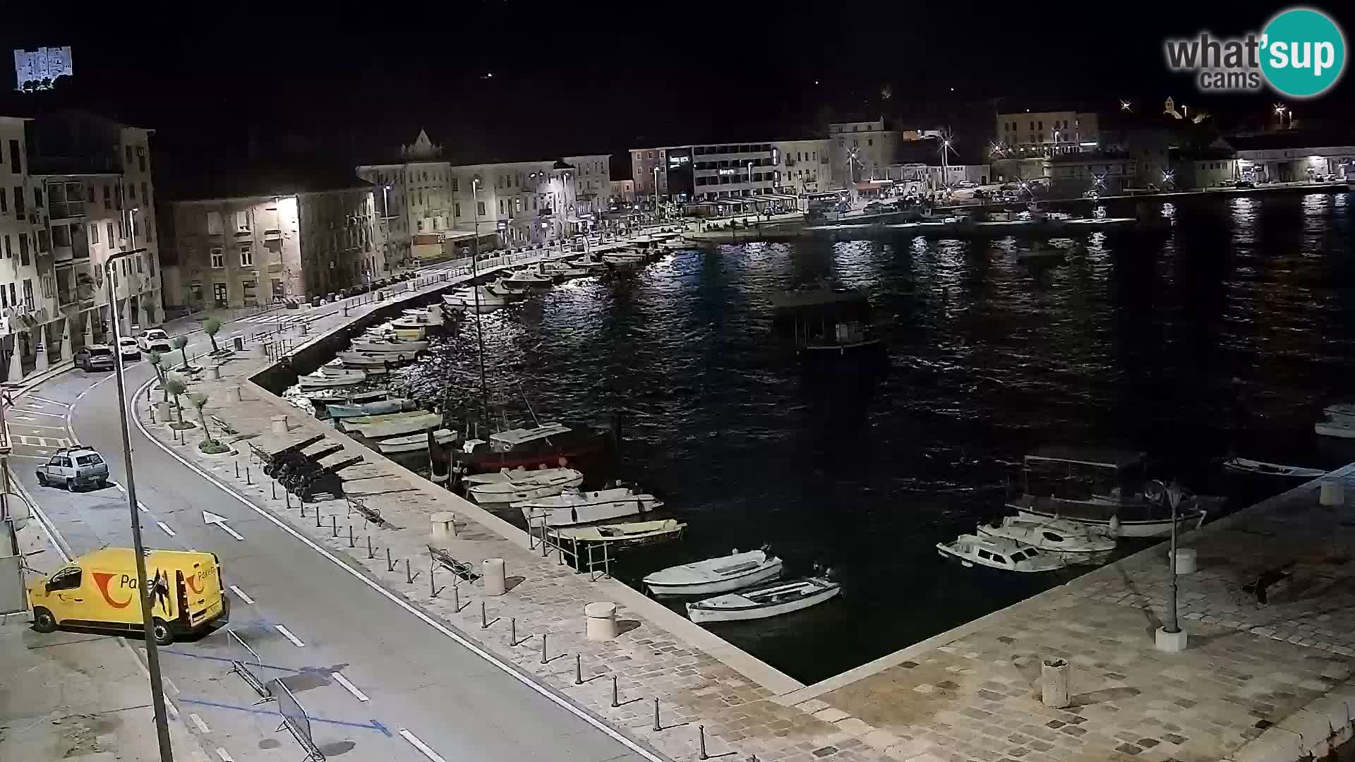 Livecam Senj – Vue panoramique de Senj riva