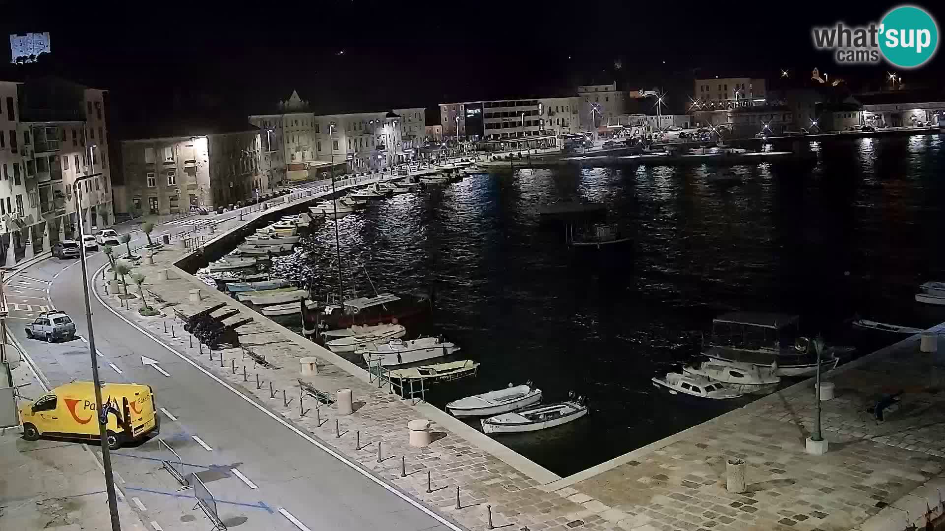 Webcam Senj – Panoramablick auf die Riva Senj