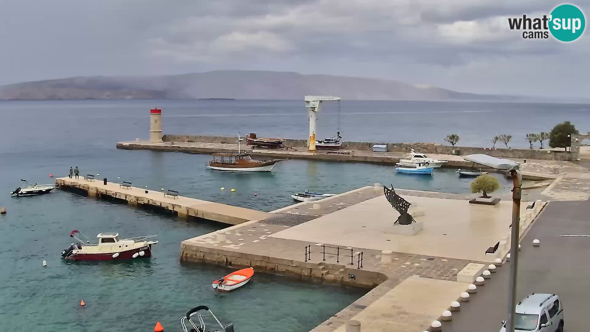 Kamera u živo Senj – Panoramski pogled na senjsku rivu