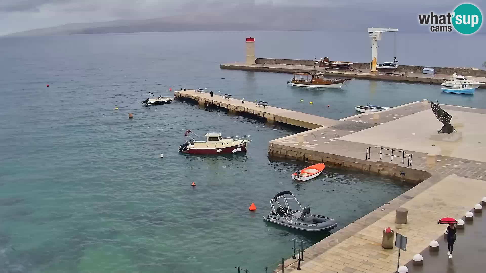 Senj camera en vivo – Vista panorámica de Senj riva