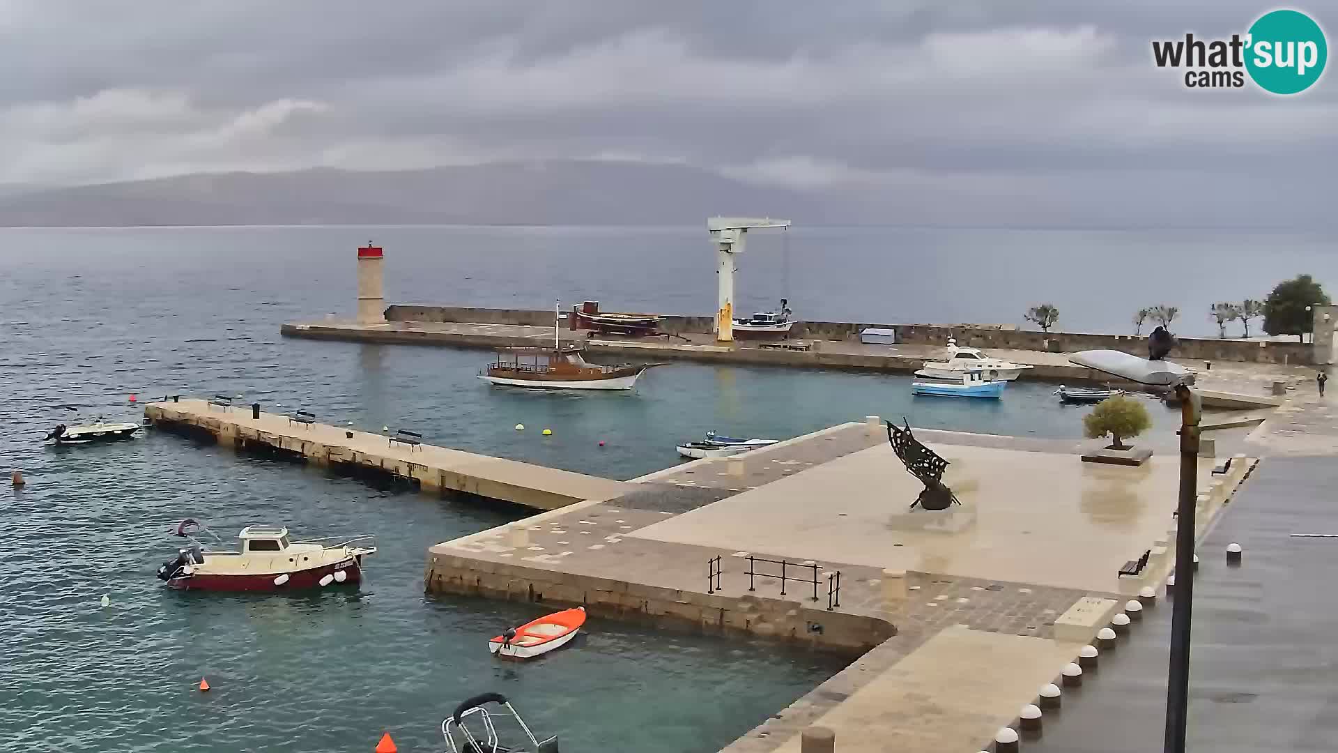 Senj camera en vivo – Vista panorámica de Senj riva