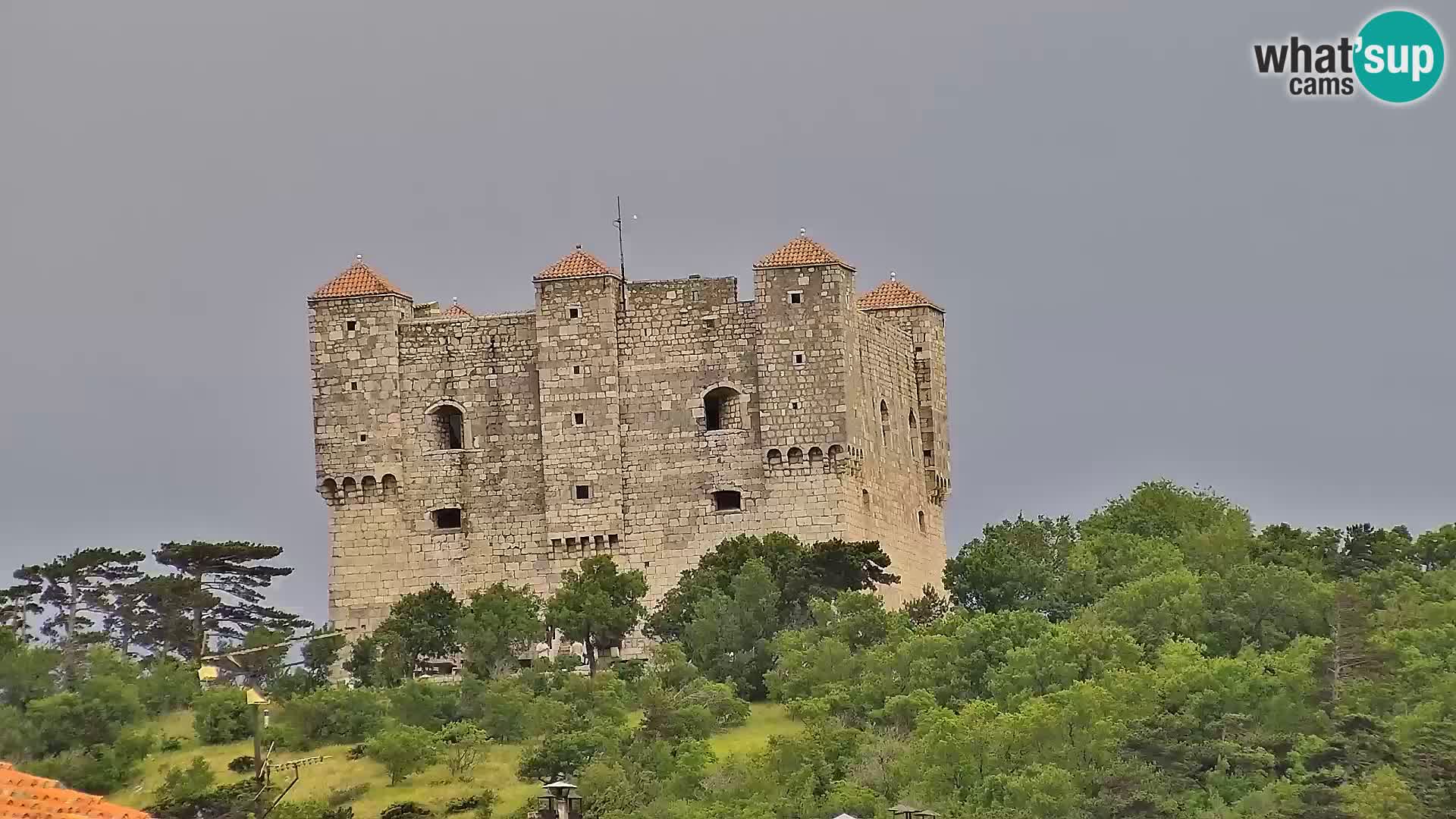 Livecam Senj – Vue panoramique de Senj riva