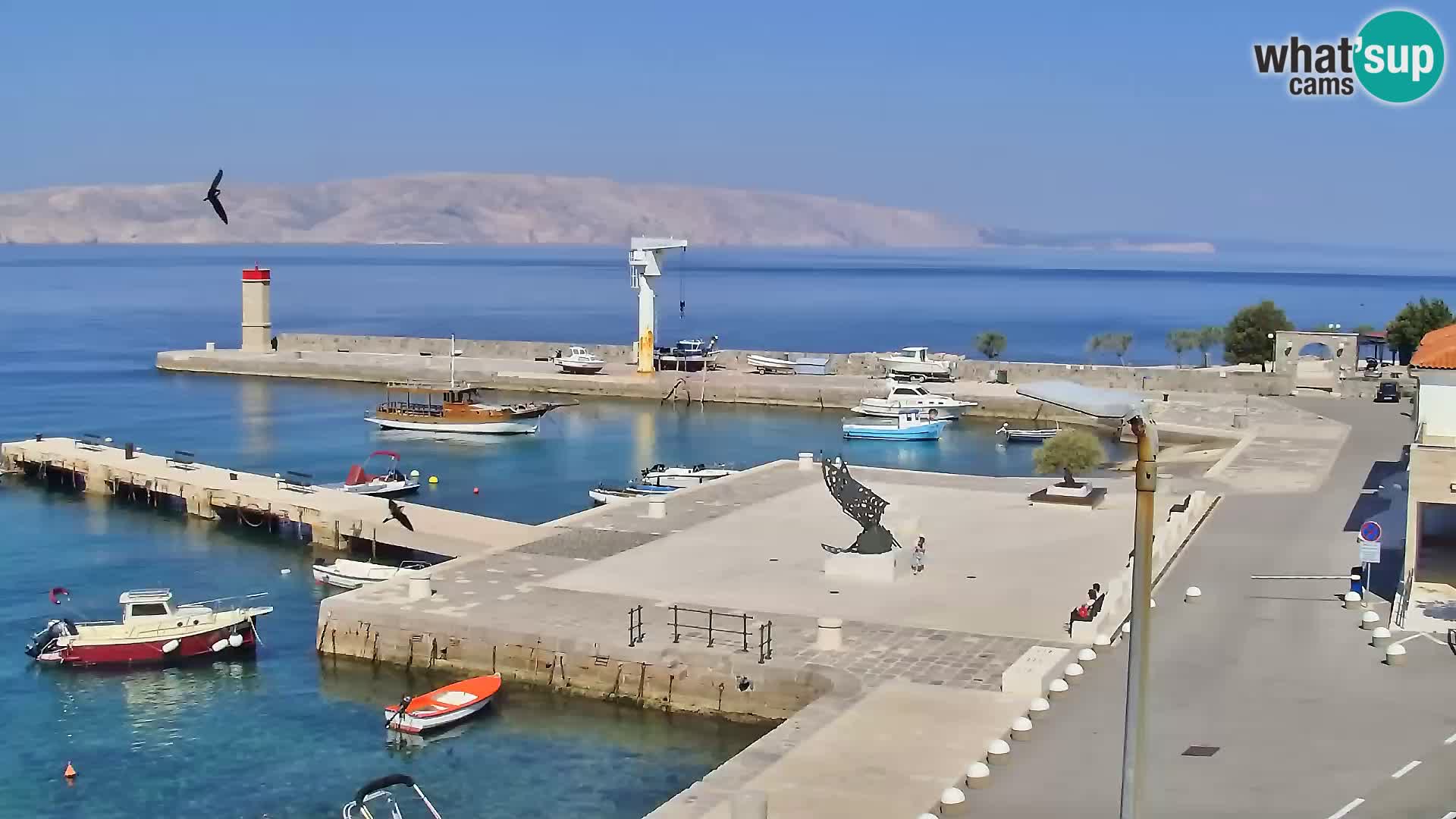 Senj camera en vivo – Vista panorámica de Senj riva