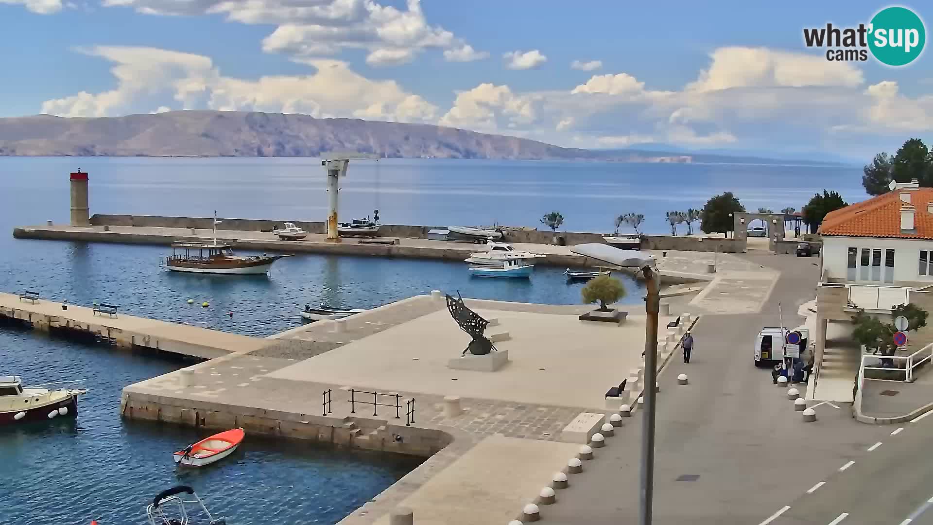 Senj camera en vivo – Vista panorámica de Senj riva