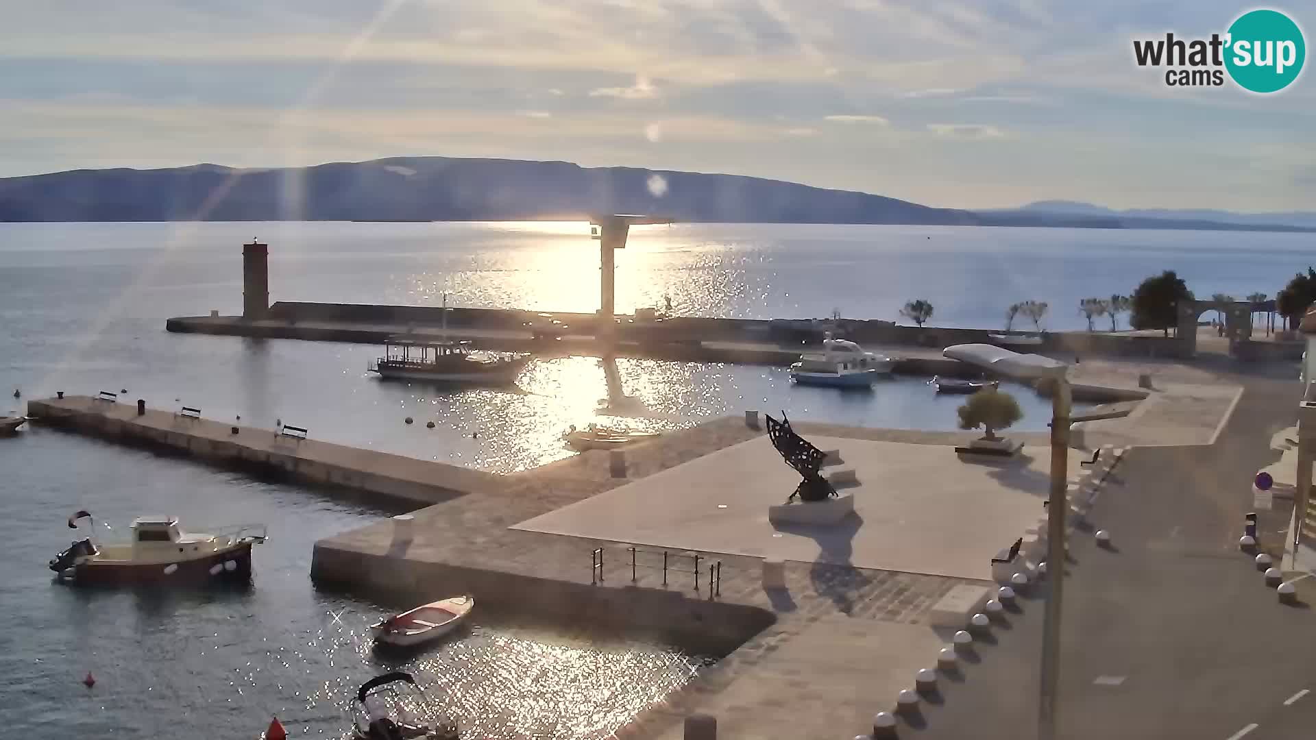 Webcam Segna – Panorama dell’lungomare di Senj
