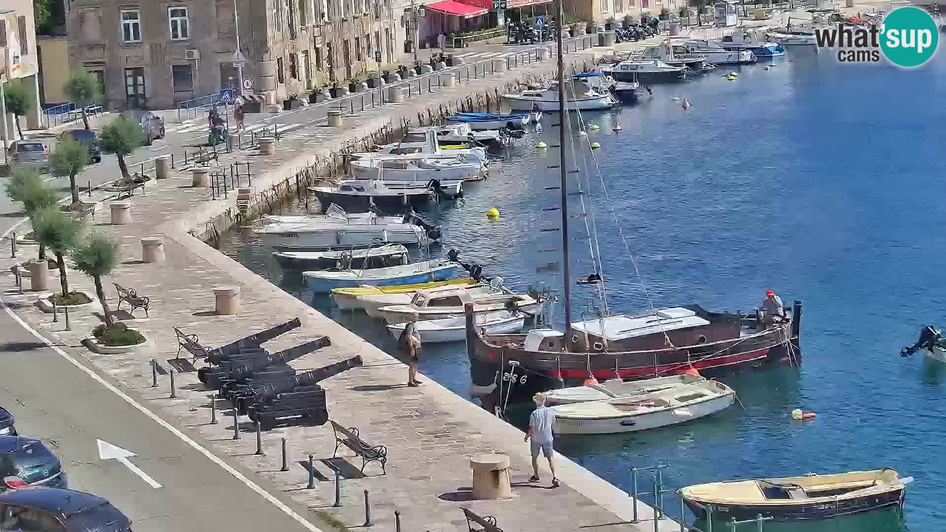 Livecam Senj – Vue panoramique de Senj riva