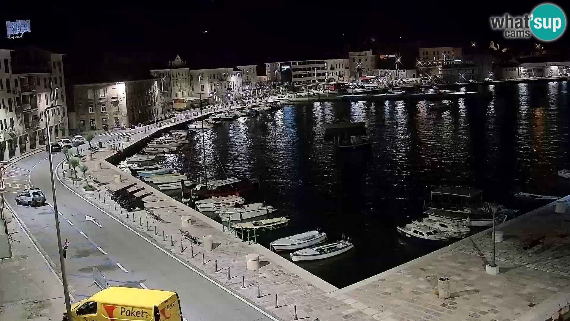 Livecam Senj – Vue panoramique de Senj riva