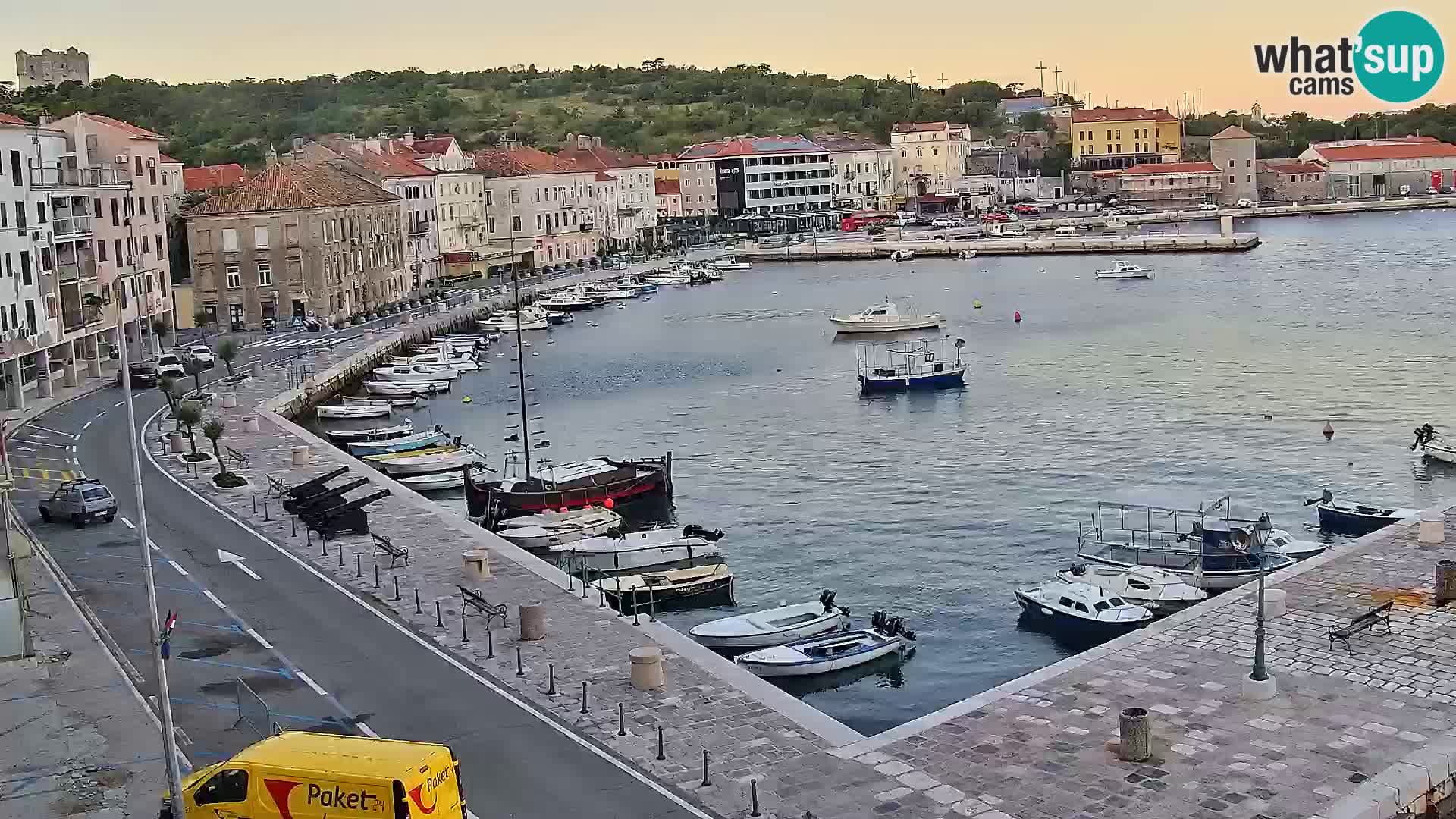 Kamera u živo Senj – Panoramski pogled na senjsku rivu