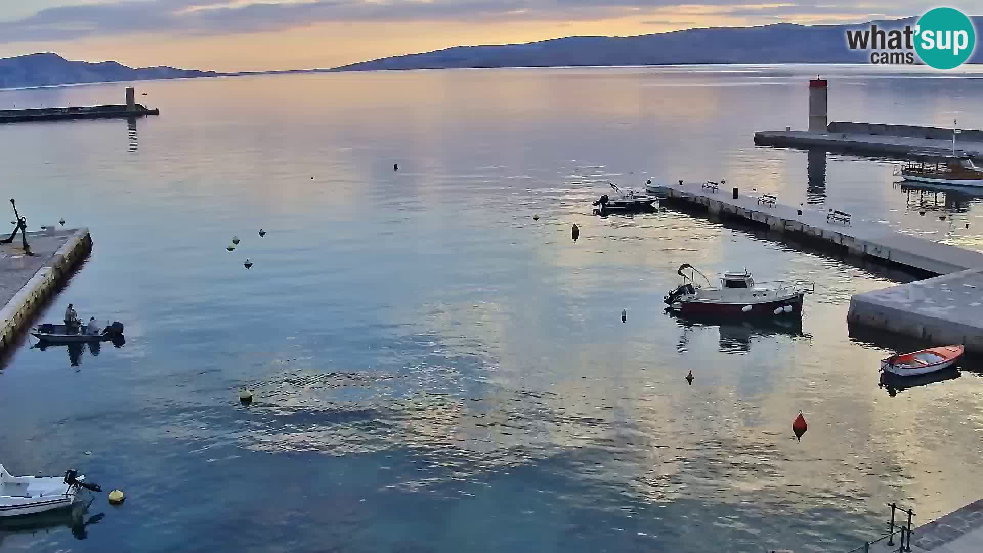 Kamera u živo Senj – Panoramski pogled na senjsku rivu