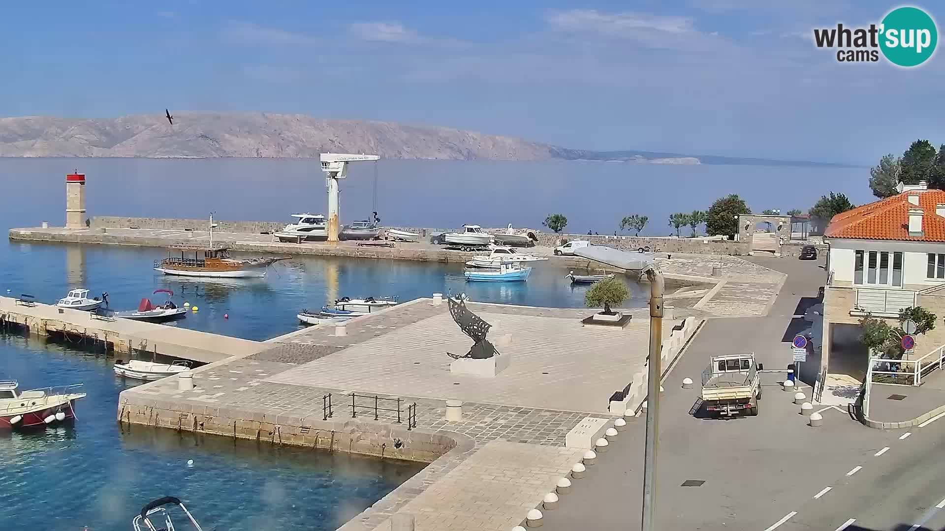 Webcam Segna – Panorama dell’lungomare di Senj