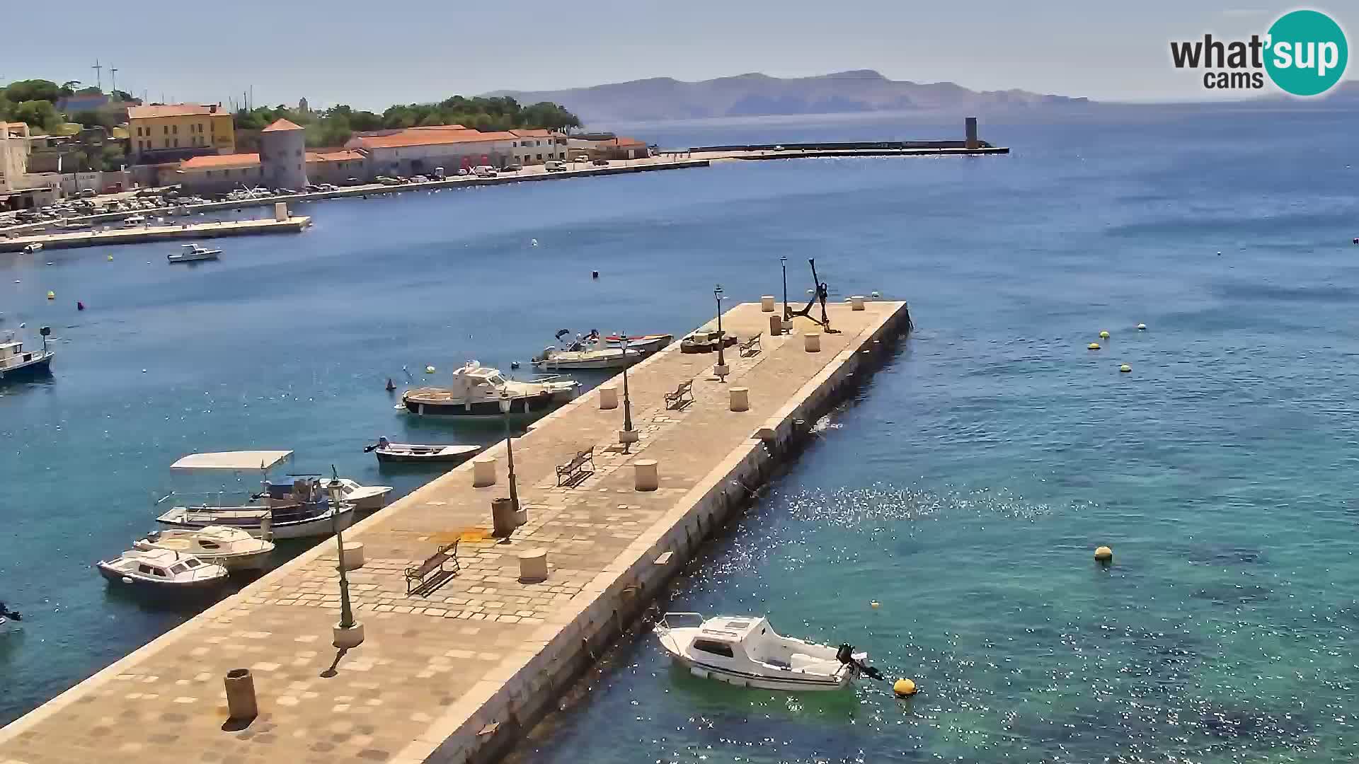 Kamera u živo Senj – Panoramski pogled na senjsku rivu