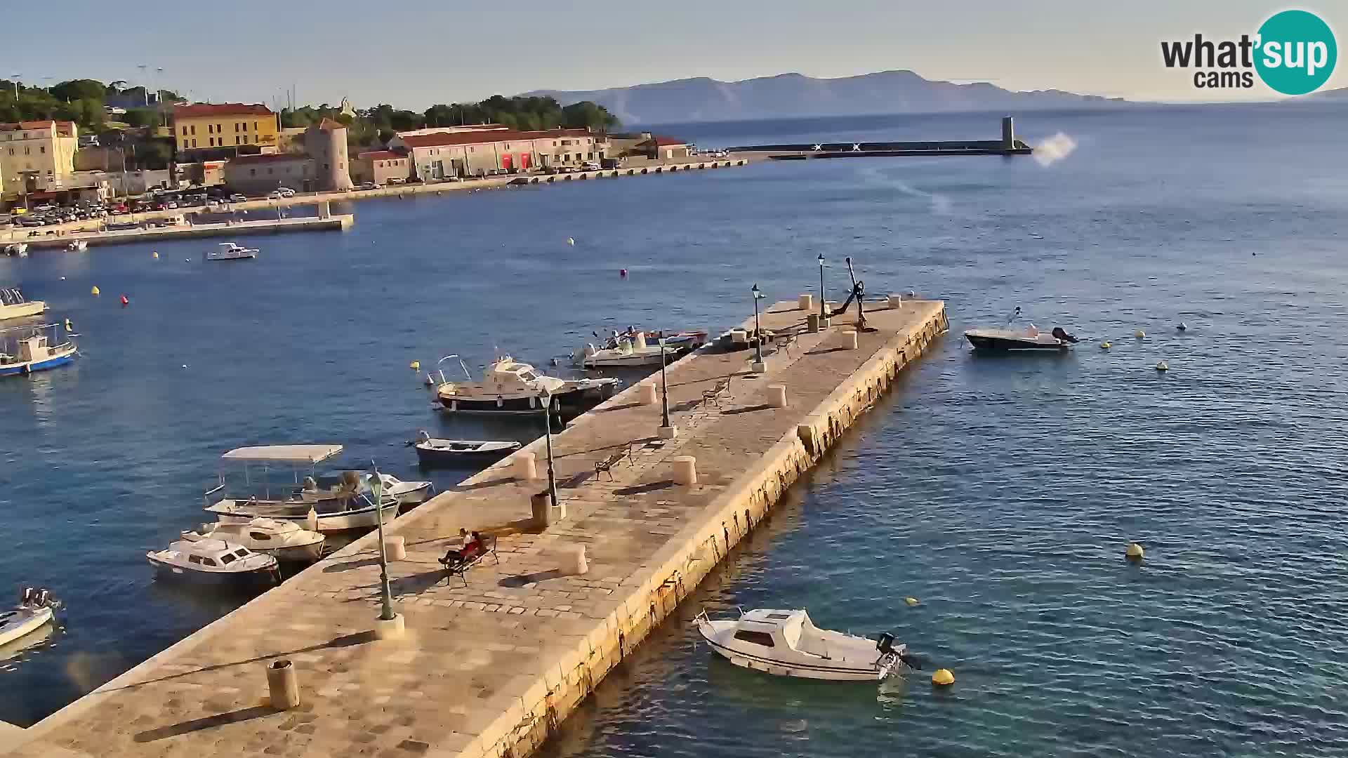 Senj camera en vivo – Vista panorámica de Senj riva